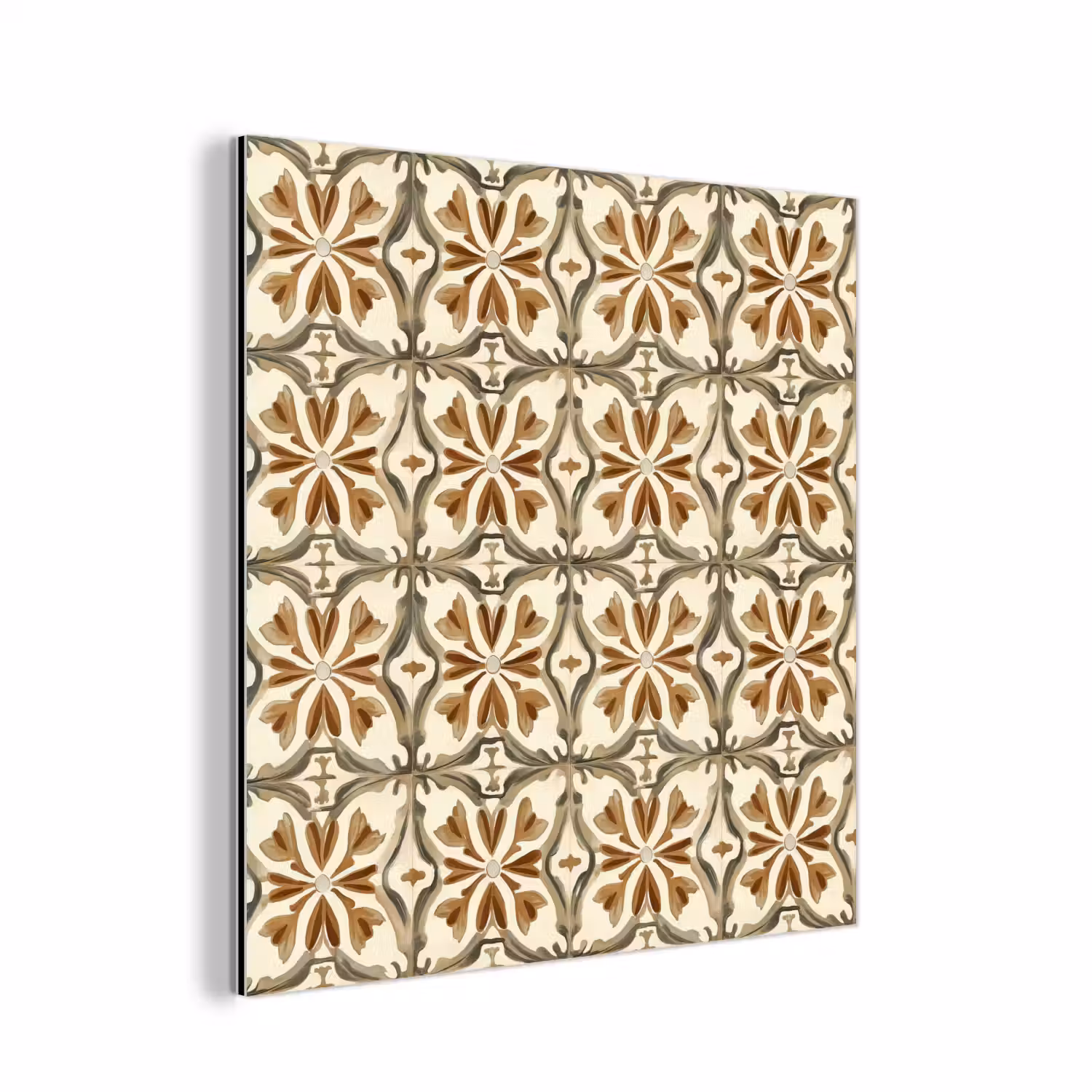 Siertegel - Patroon - Bruin aluminium wit klein 46 -3d