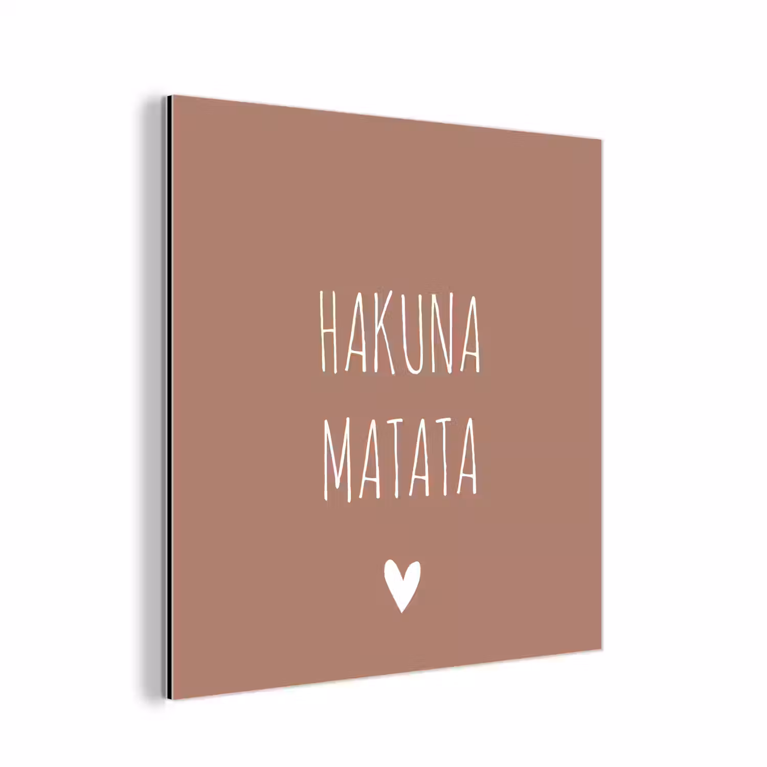 Spreuken - Hakuna matata - Quotes aluminium wit klein -3d