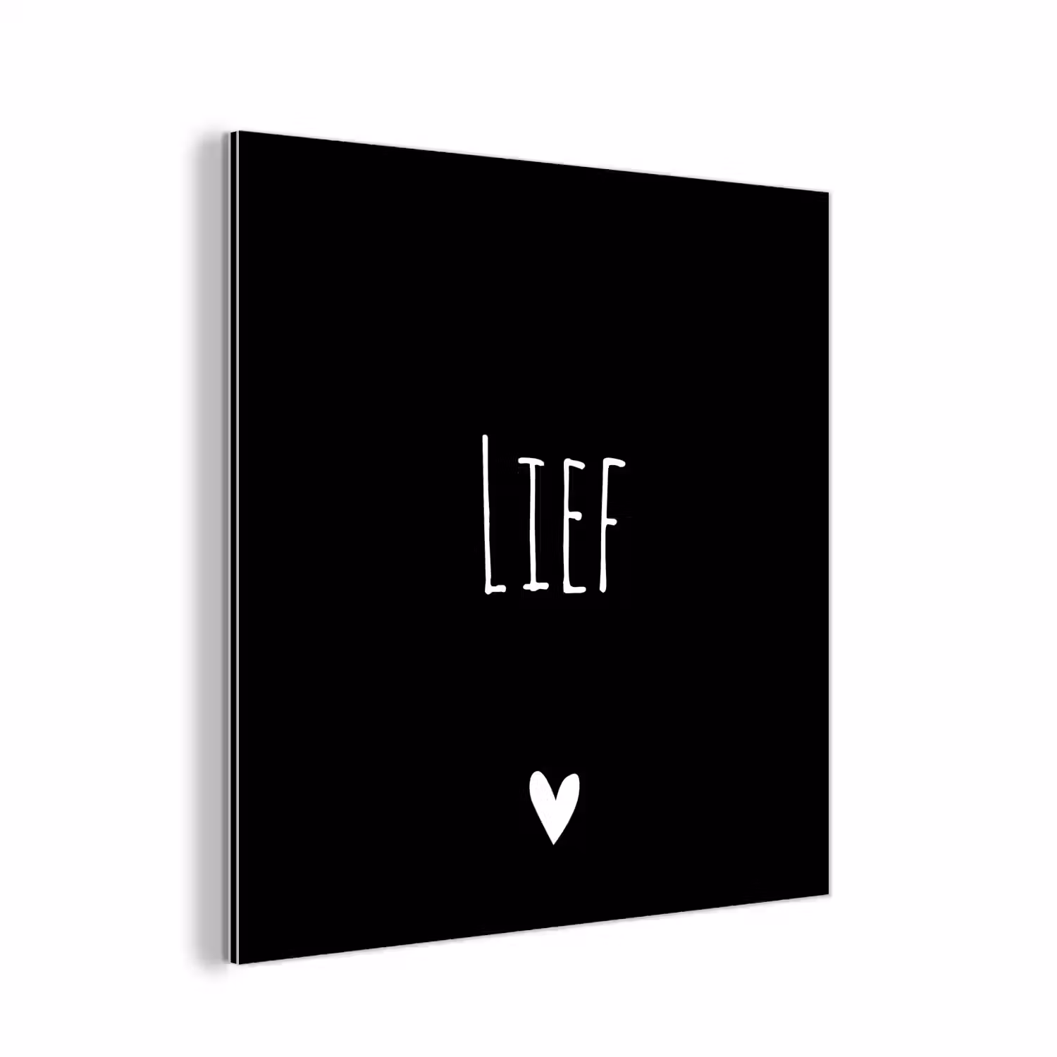 Spreuken - Lief - Quotes aluminium wit klein -3d