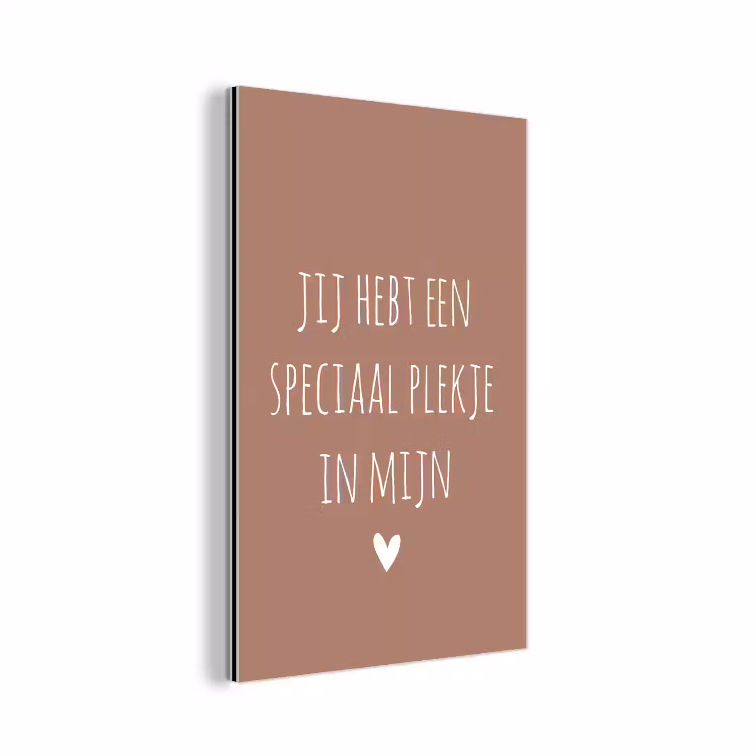 Spreuken - Quotes- Een speciaal plekje in mijn hart aluminium wit klein -3d