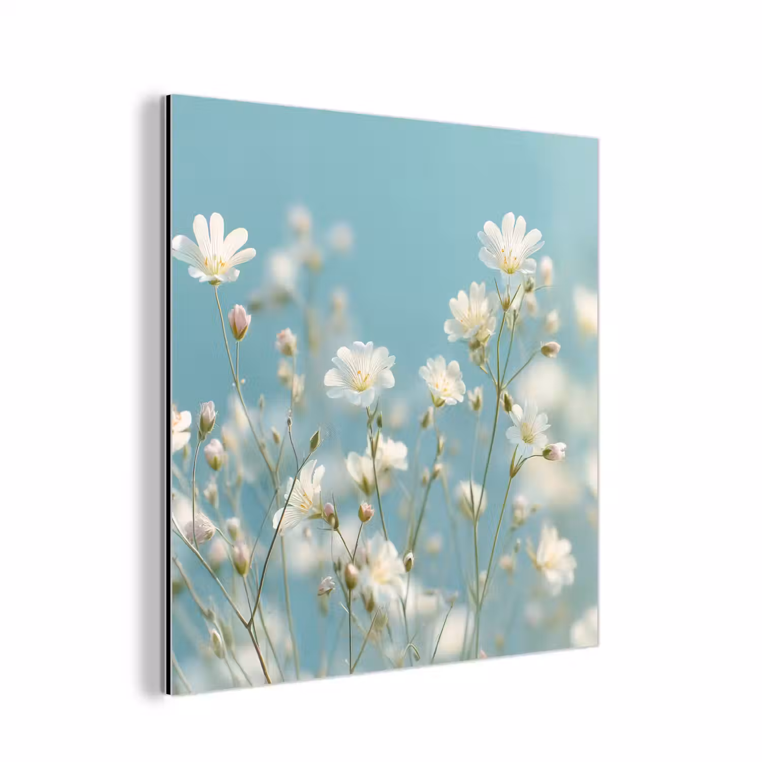 Stengels - Bloemen - Lucht - Wit aluminium wit klein -3d