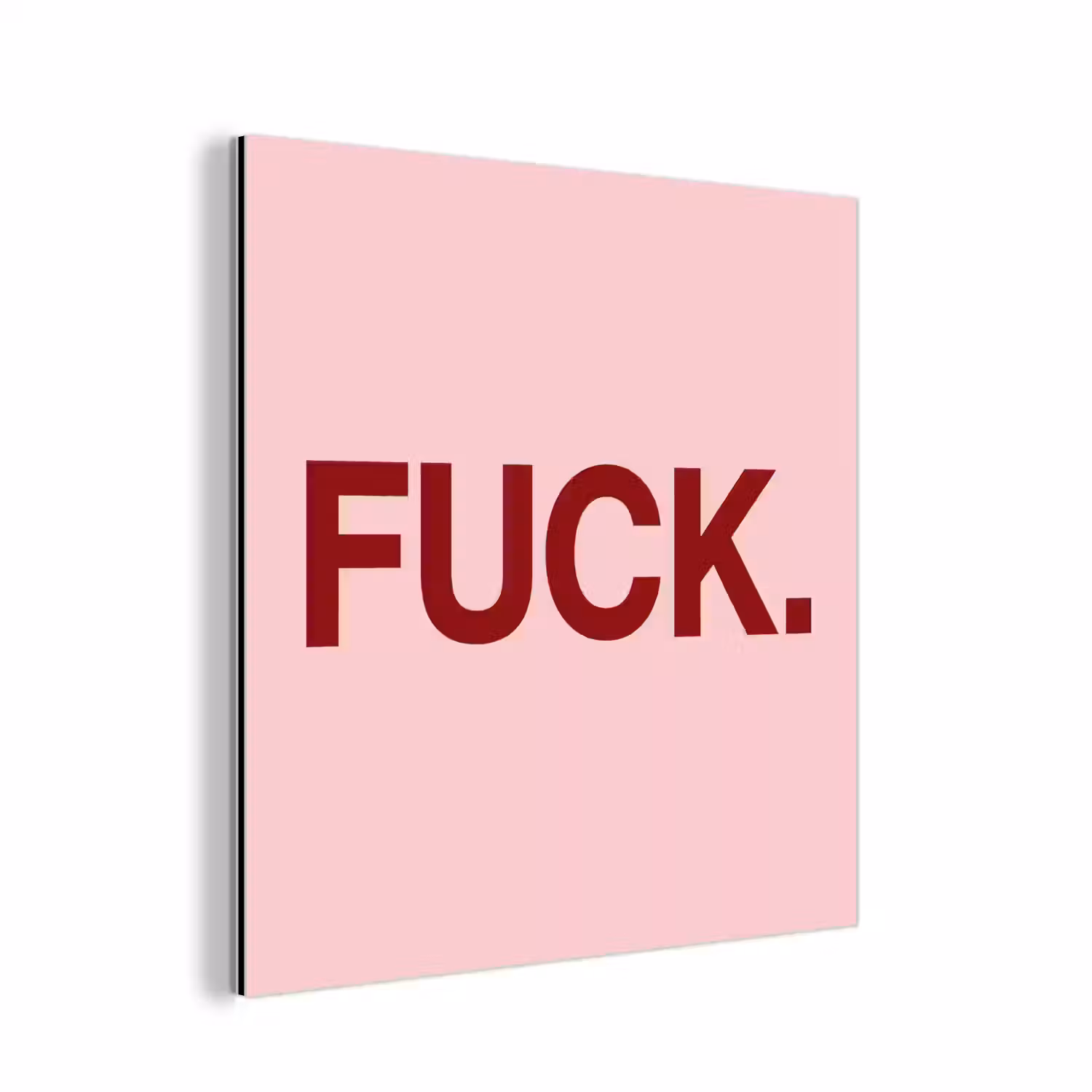 Statement - Krachtig - Roze aluminium wit klein -3d
