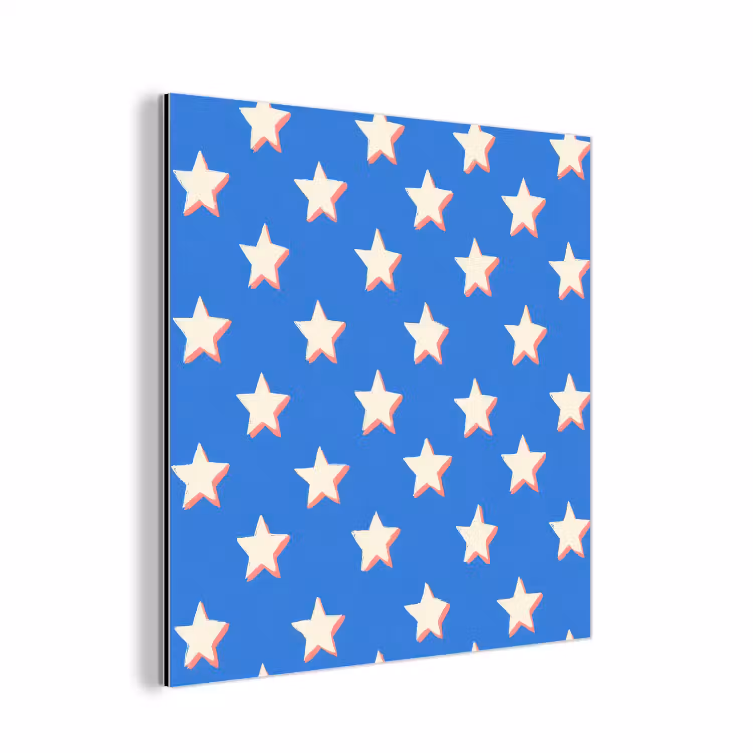 Sterren - Patroon - Blauw aluminium wit klein 46 -3d