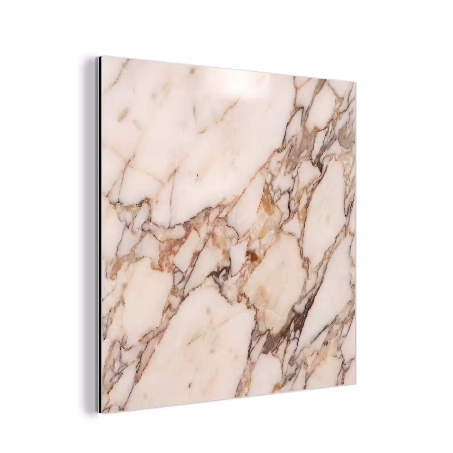 Textuur - Gesteente - Aderen - Abstract - Wit aluminium wit klein -3d