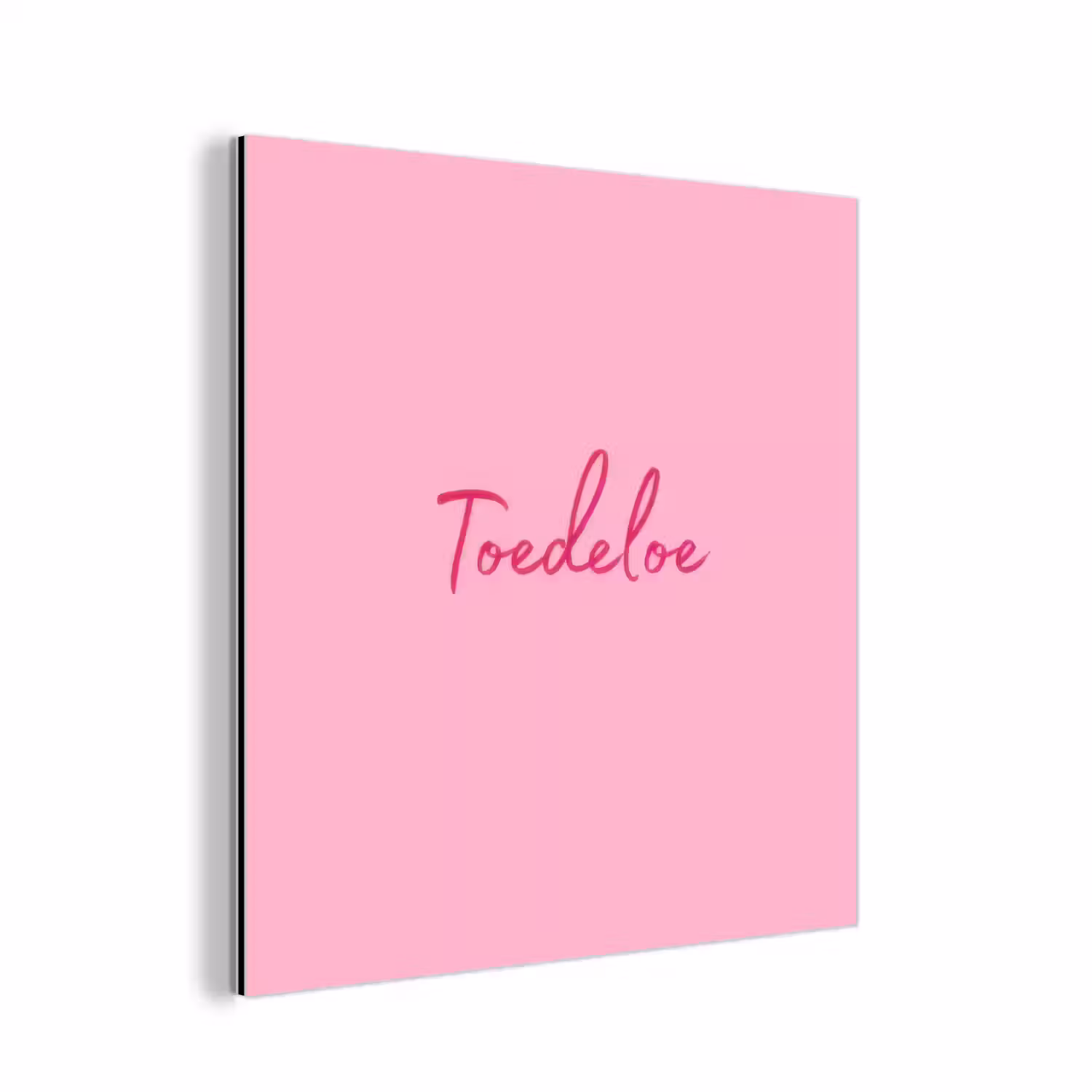 Toedeloe - Roze - Minimalistisch aluminium wit klein -3d