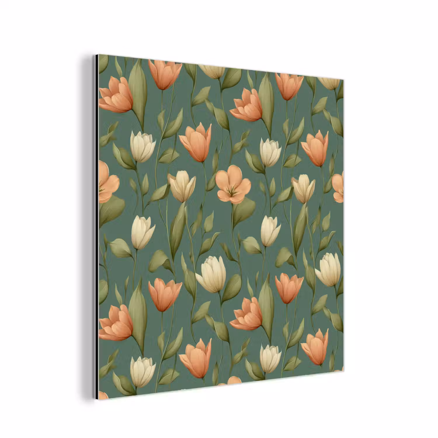 Tulpen - Botanisch - Groen aluminium wit klein 46 -3d