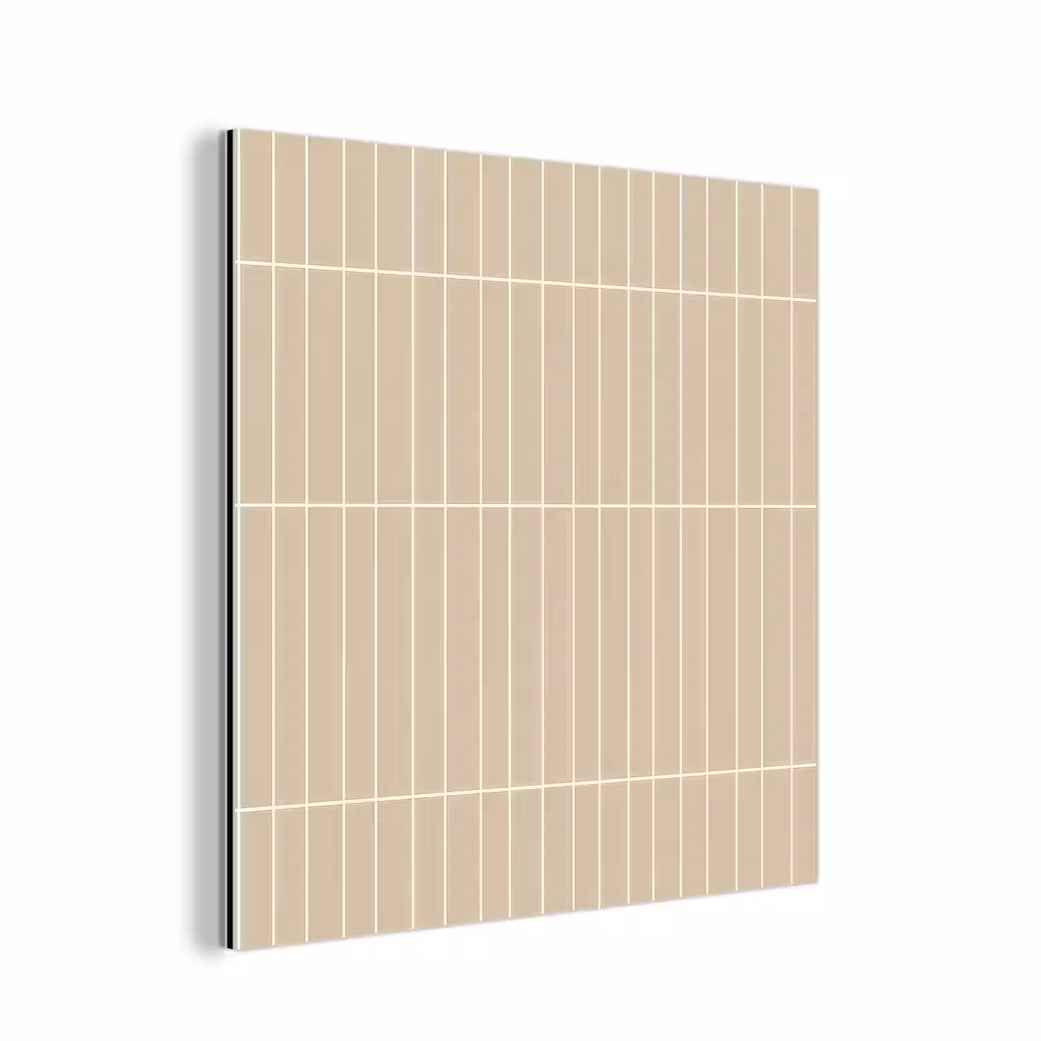 Verticaal - Wandtegel - Crème - Beige aluminium wit klein 46 -3d