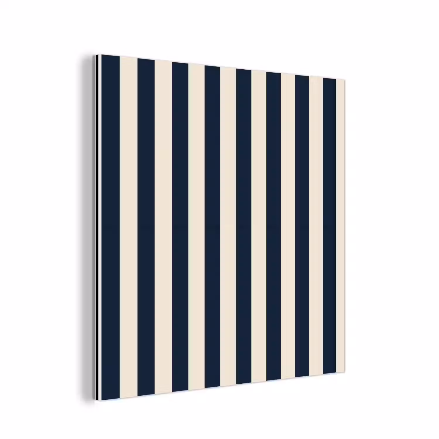 Verticale strepen - Blauw - Crème aluminium wit klein 46 -3d