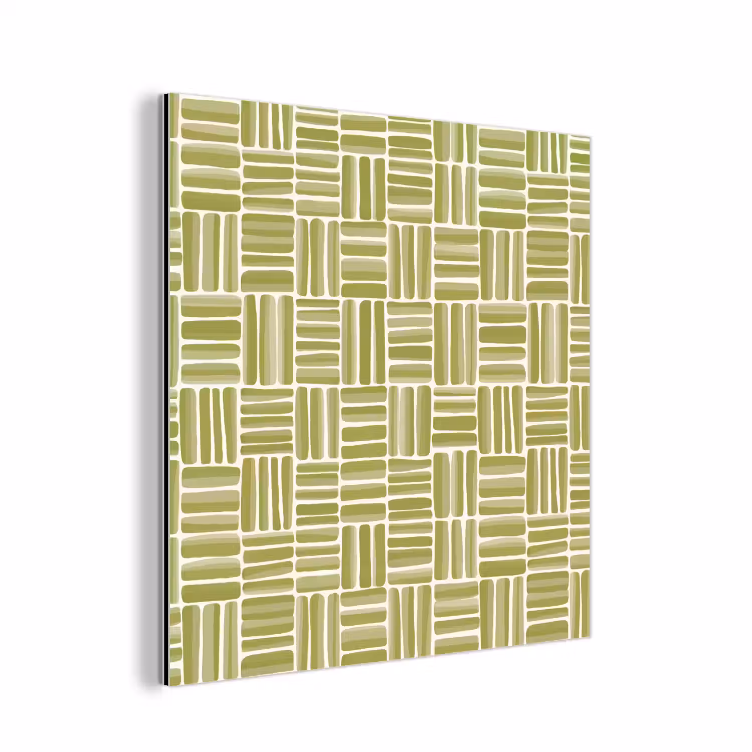 Vlecht - Patroon - Groen aluminium wit klein 46 -3d