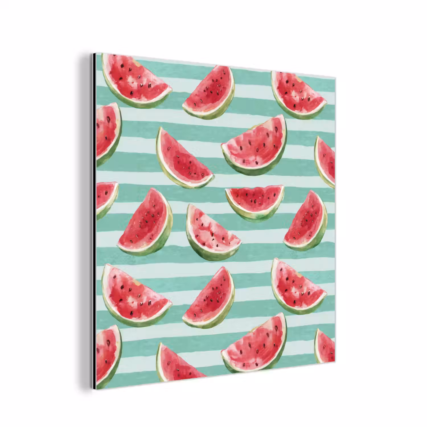 Watermeloen - Strepen - Groen aluminium wit klein 46 -3d