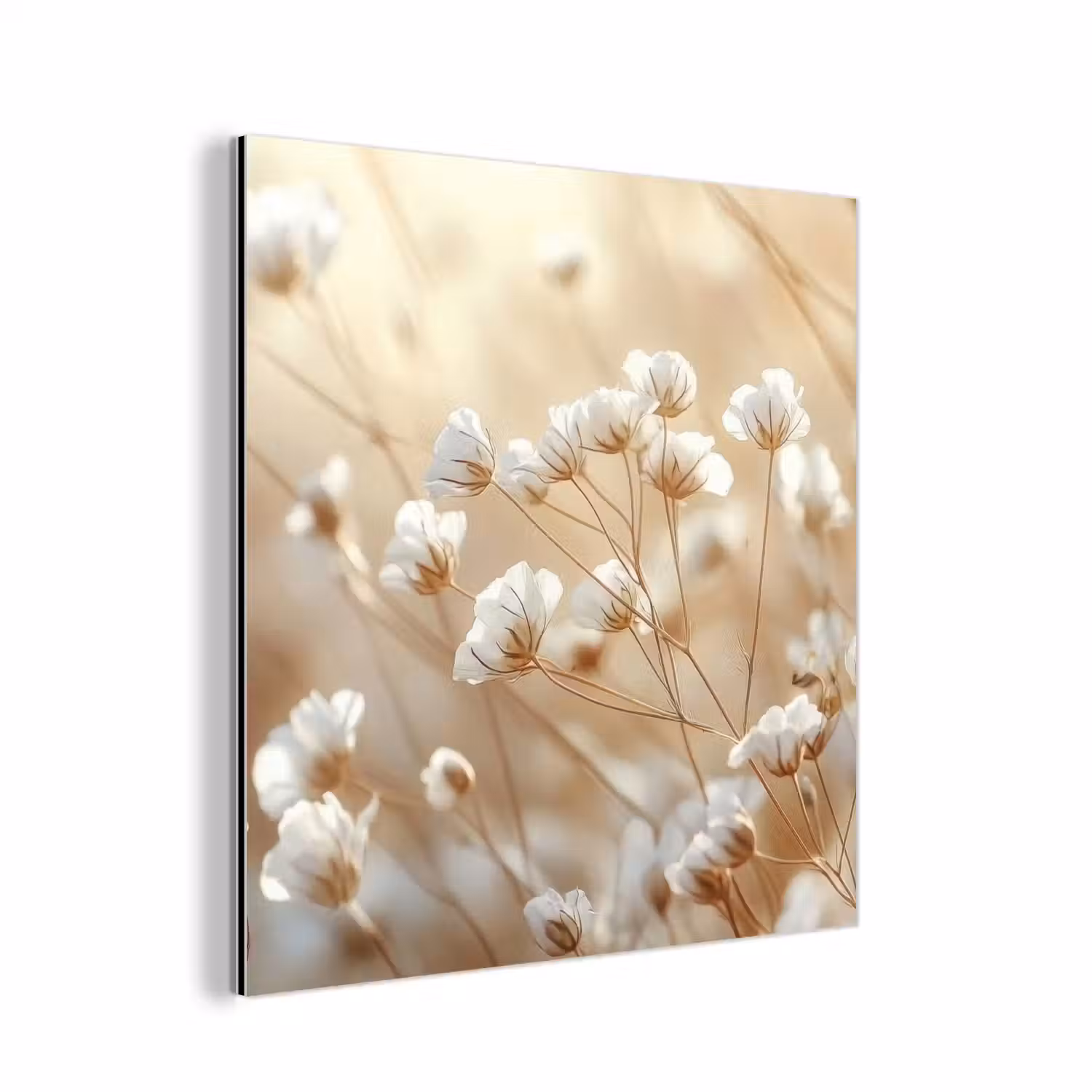 Wilde - Bloemen - Wit aluminium wit klein -3d