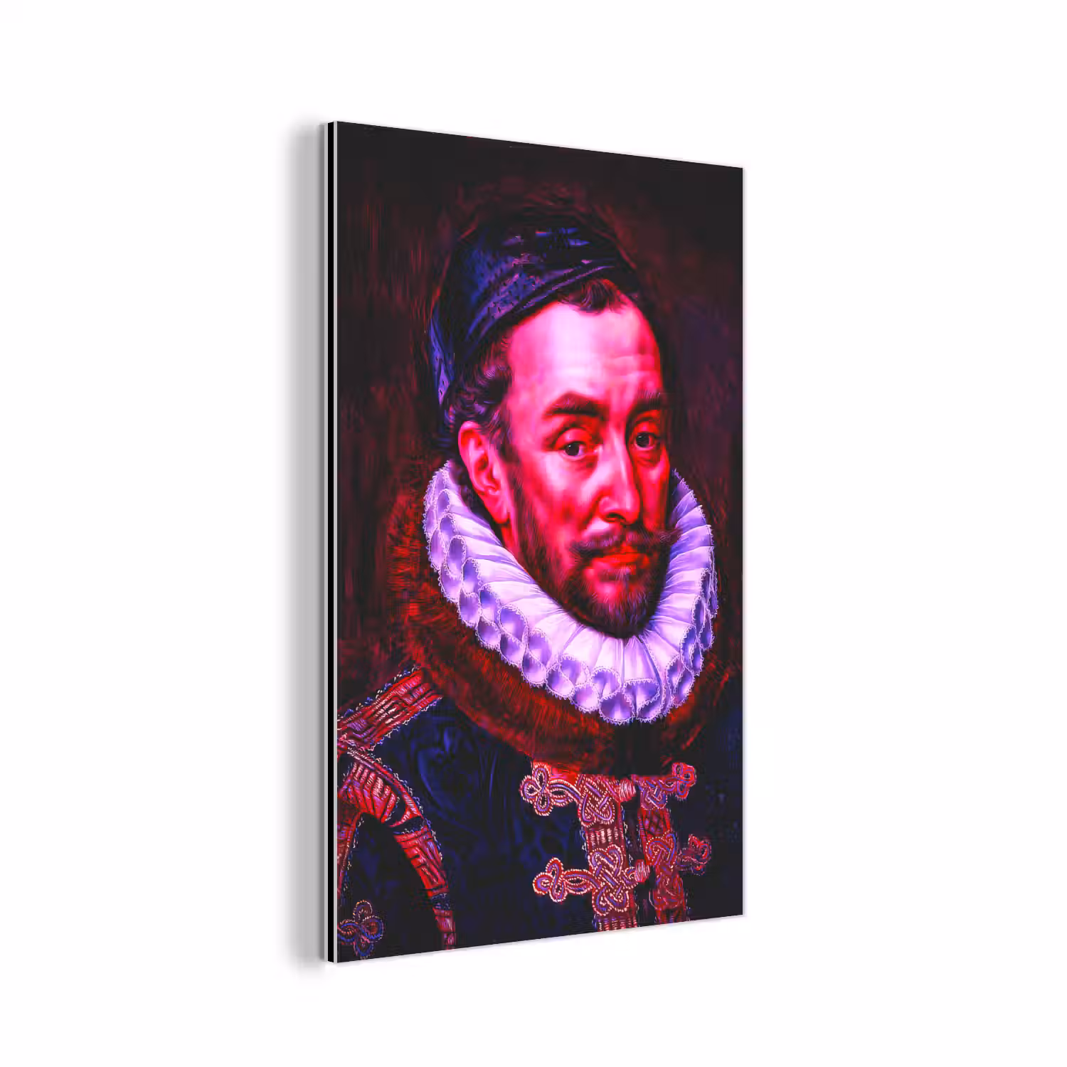Willem van Oranje - Adriaen Thomasz - Oude meesters aluminium wit klein -3d