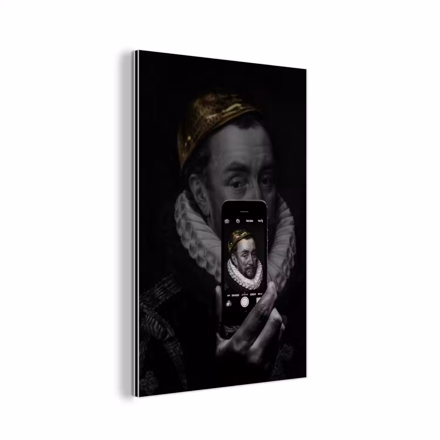 Willem van Oranje - Adriaen Thomasz - Smartphone aluminium wit klein -3d