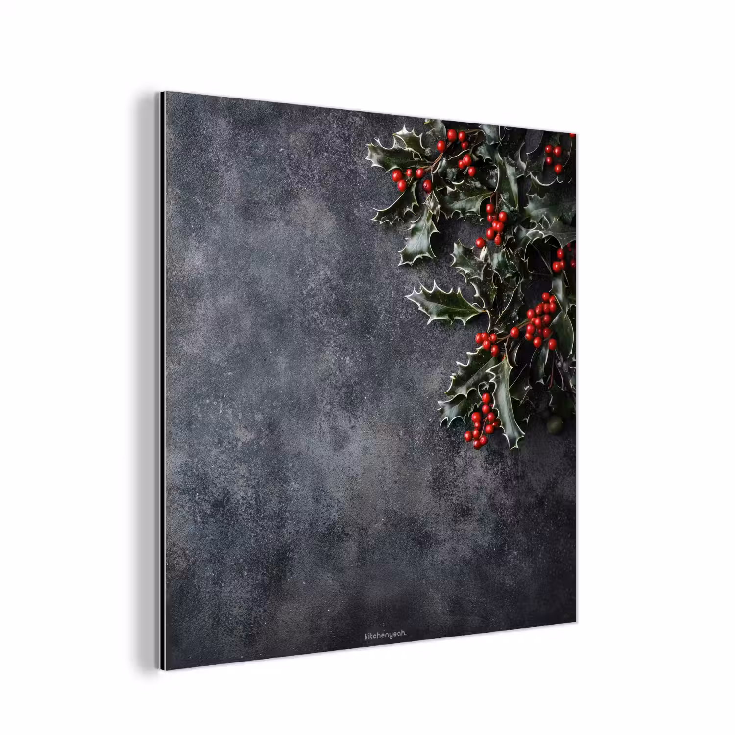 Winter - Hulst - Kerst - Beton aluminium wit klein -3d