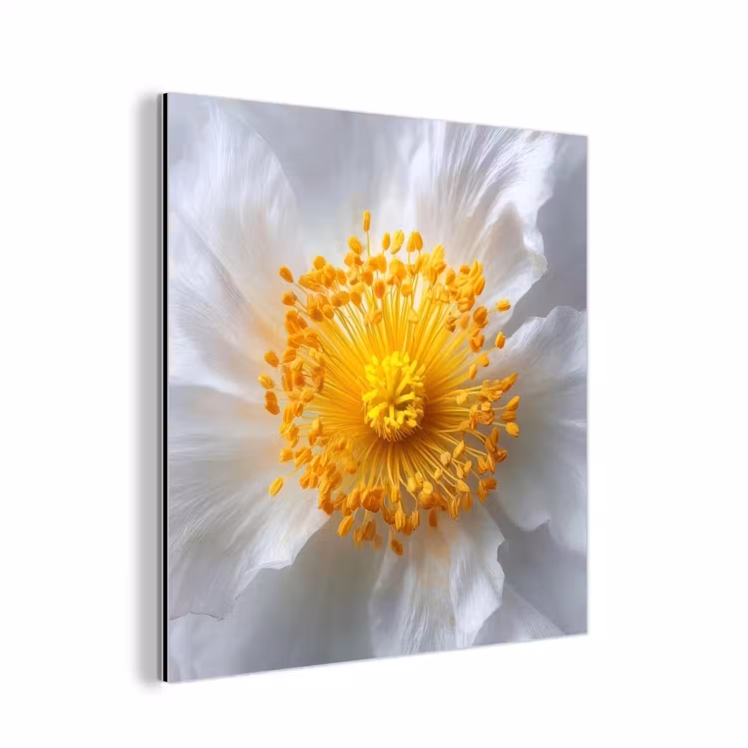 Wit - Bloem - Elegant aluminium wit klein -3d