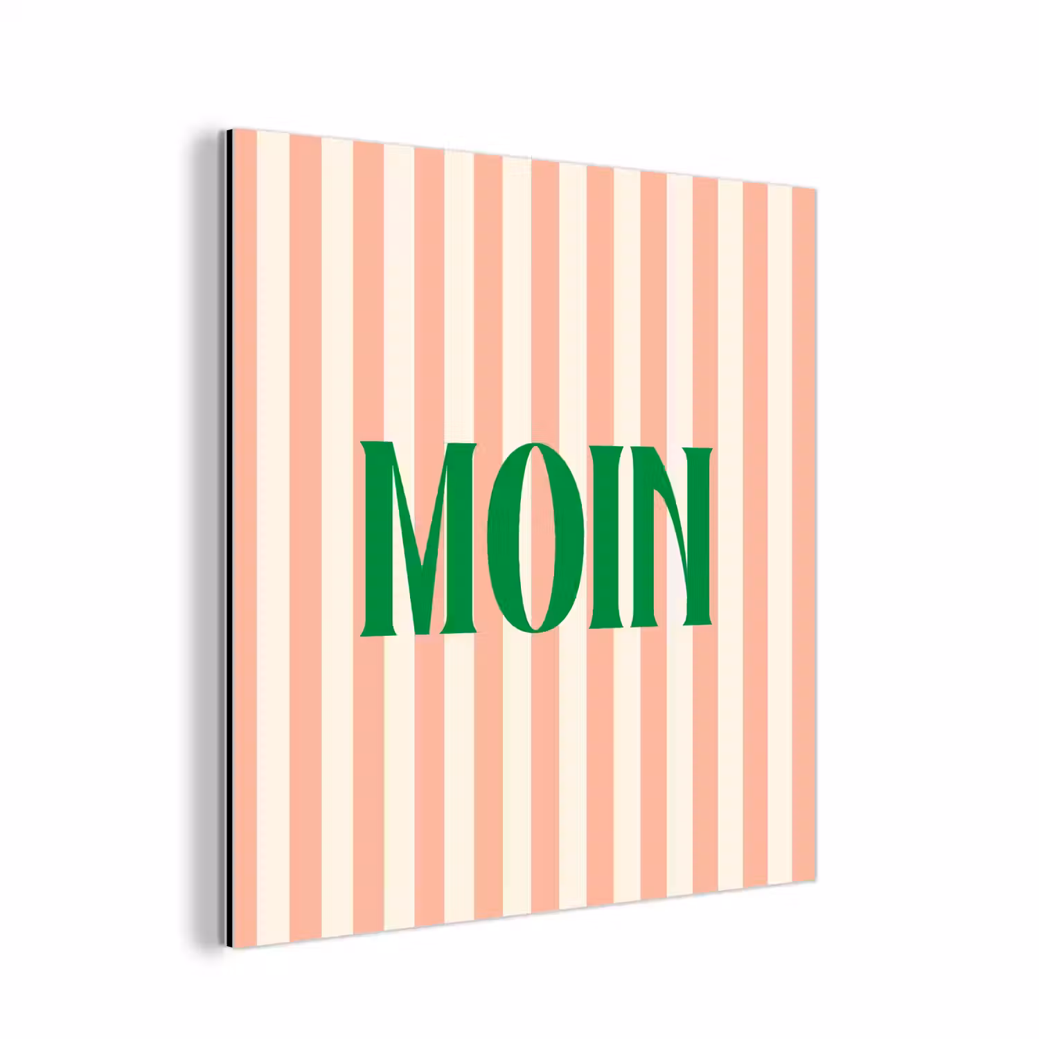 Zachtroze - Groen - Strepen - Moin aluminium wit klein -3d
