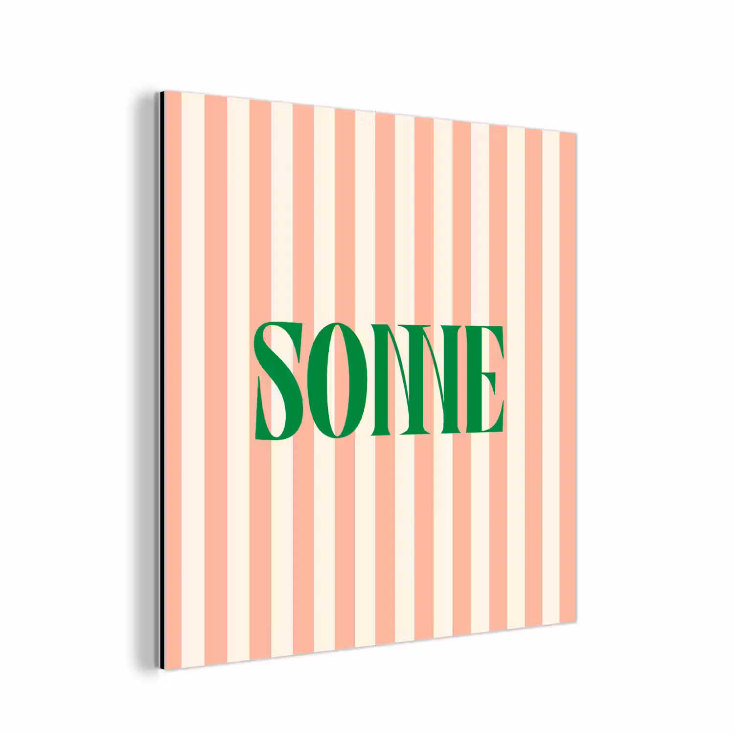 Zachtroze - Groen - Strepen - Sonne aluminium wit klein -3d