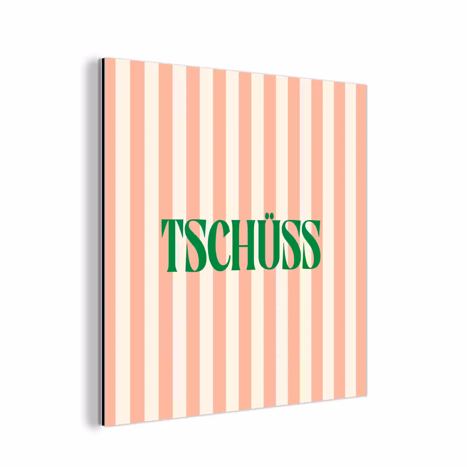 Zachtroze - Groen - Strepen - Tschüss aluminium wit klein -3d