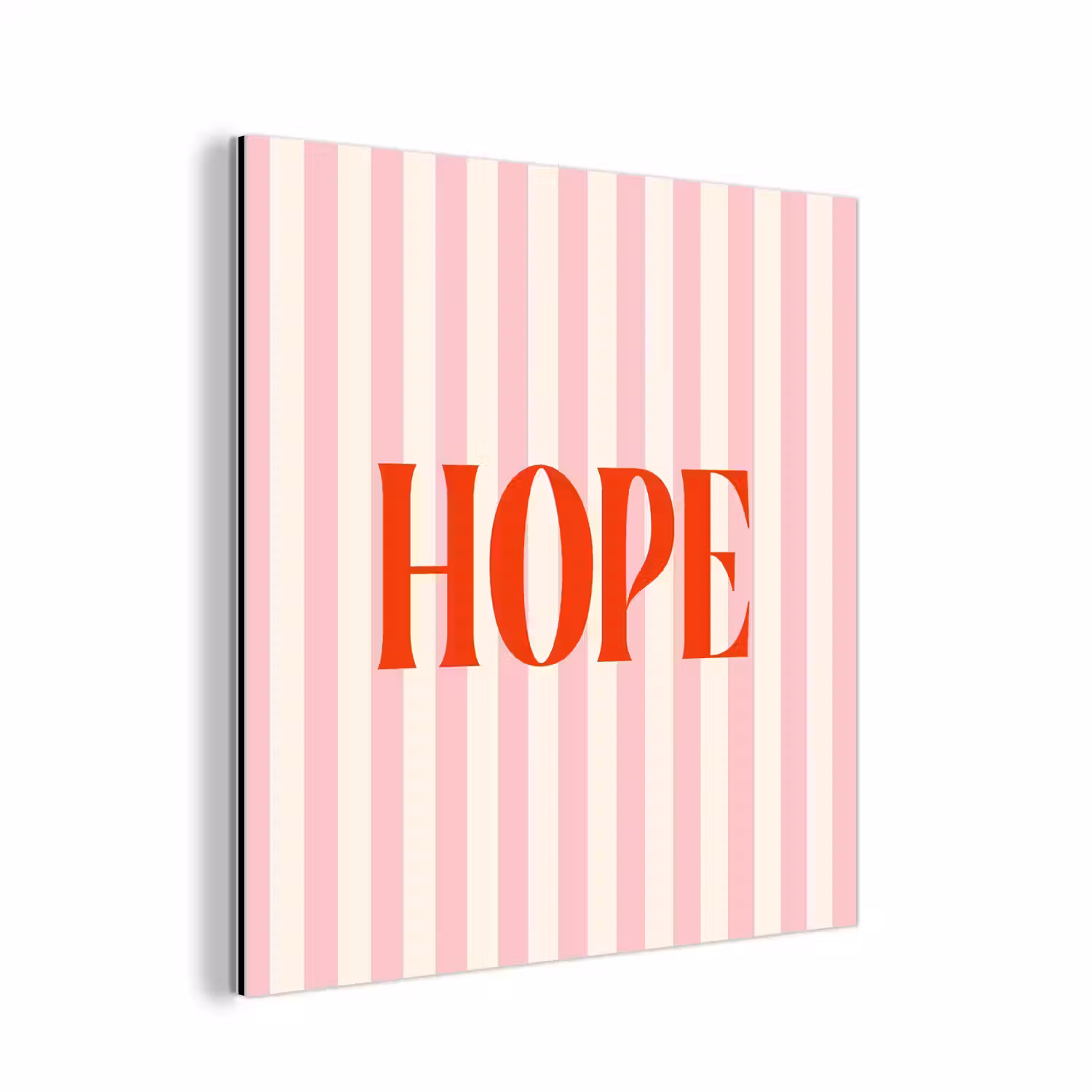 Zachtroze - Rood - Strepen - Hope aluminium wit klein -3d