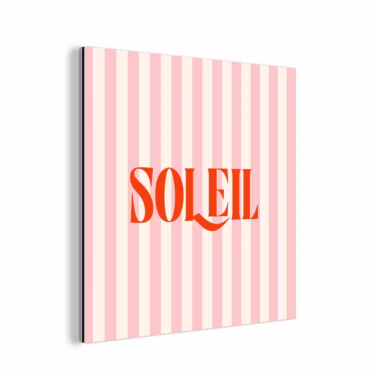 Zachtroze - Rood - Strepen - Soleil aluminium wit klein -3d