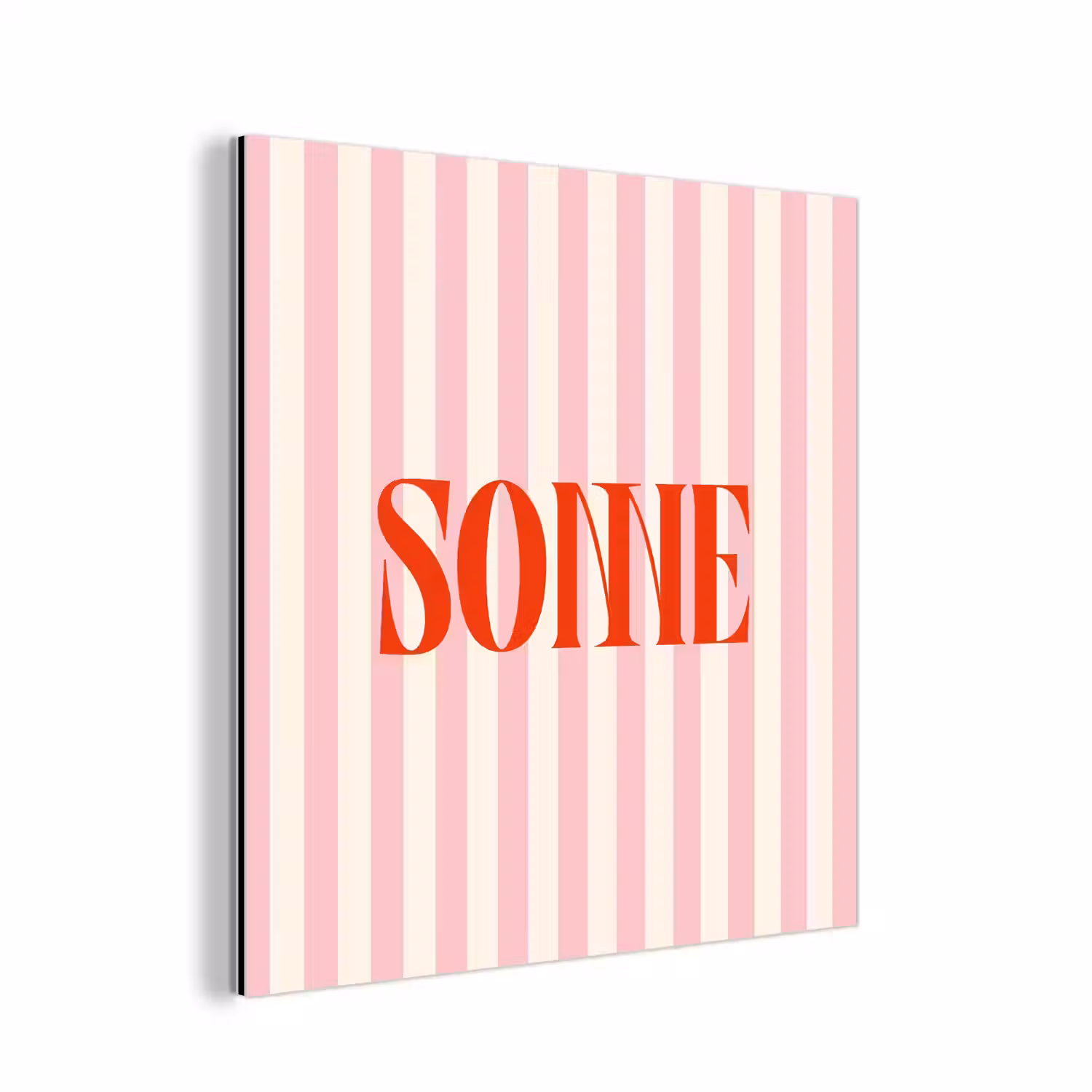 Zachtroze - Rood - Strepen - Sonne aluminium wit klein -3d