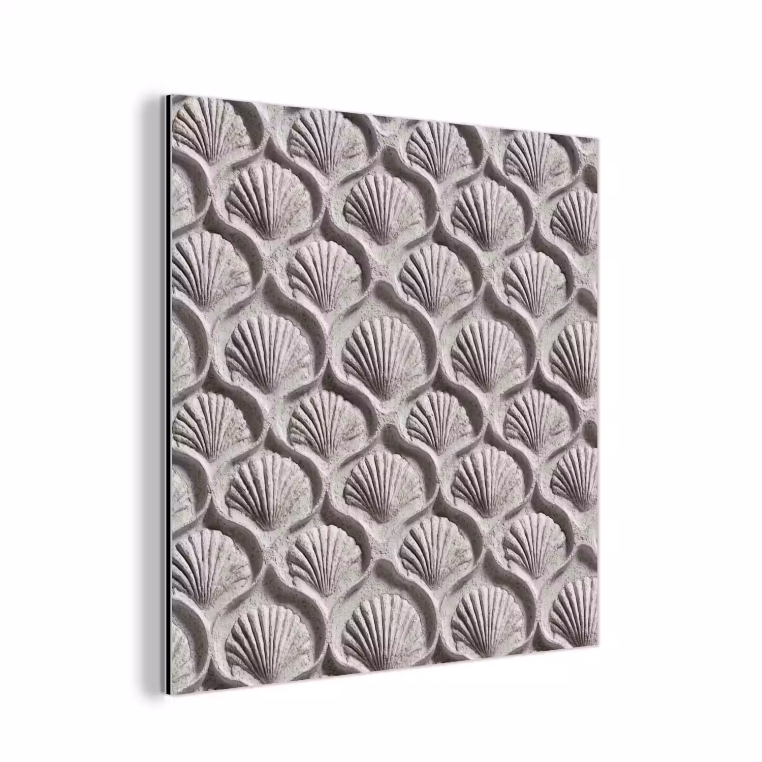 Zand - Schelpenvorm - Grijs aluminium wit klein 46 -3d