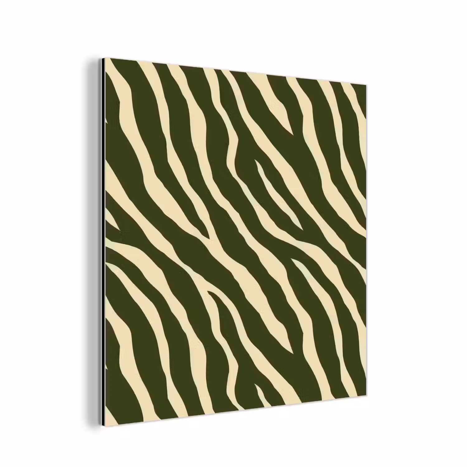 Zebra - Patroon - Groen aluminium wit klein 46 -3d