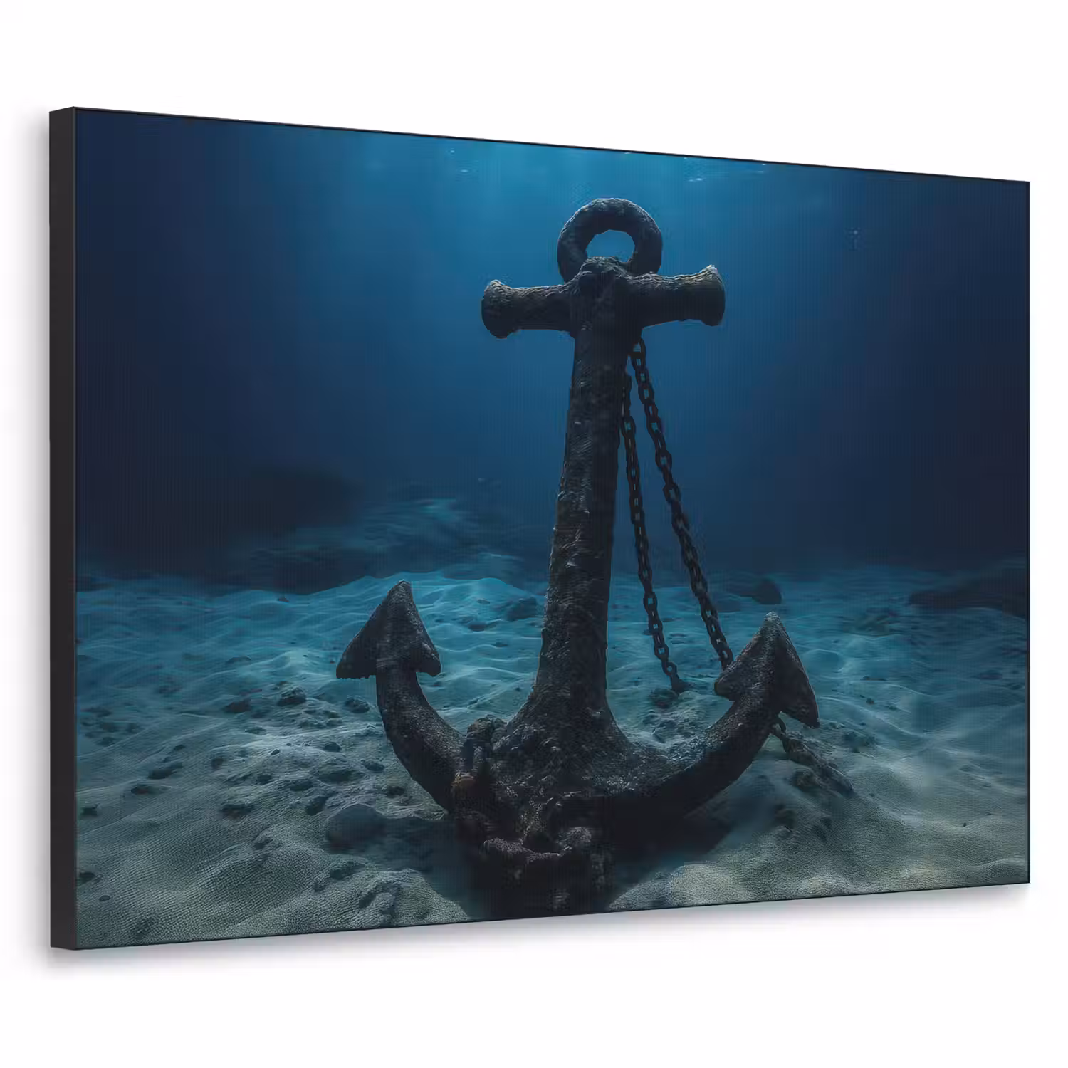 Anker - Ijzer - Zeebodem - Zand Textielframe - compleet frame klein -3d