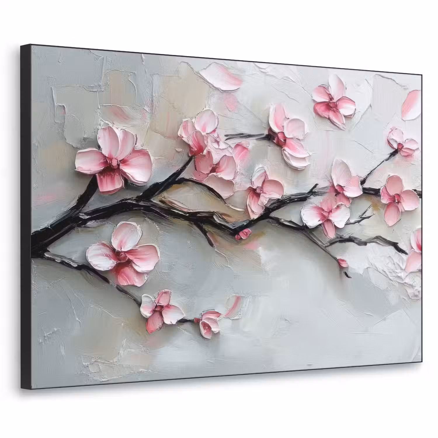 Bloesem - Kunstzinnig - Roze - Sakura Textielframe - compleet frame klein -3d