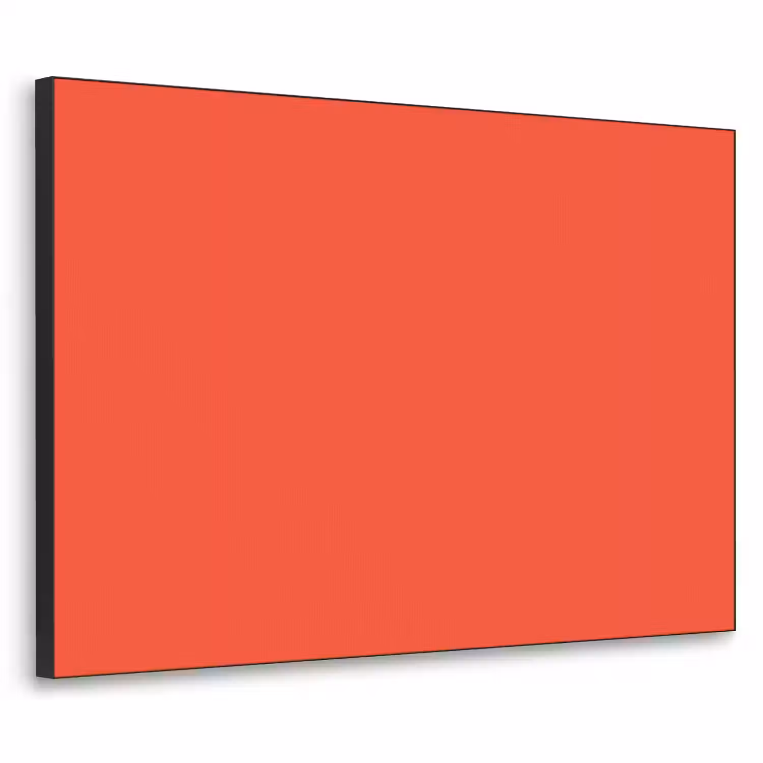Burnt - Coral - Oranje Textielframe zwart klein 947 -3d