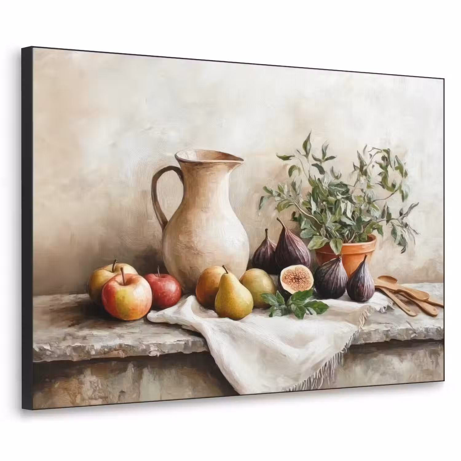 Fruit - Kruiden - Landelijk Textielframe - compleet frame klein -3d