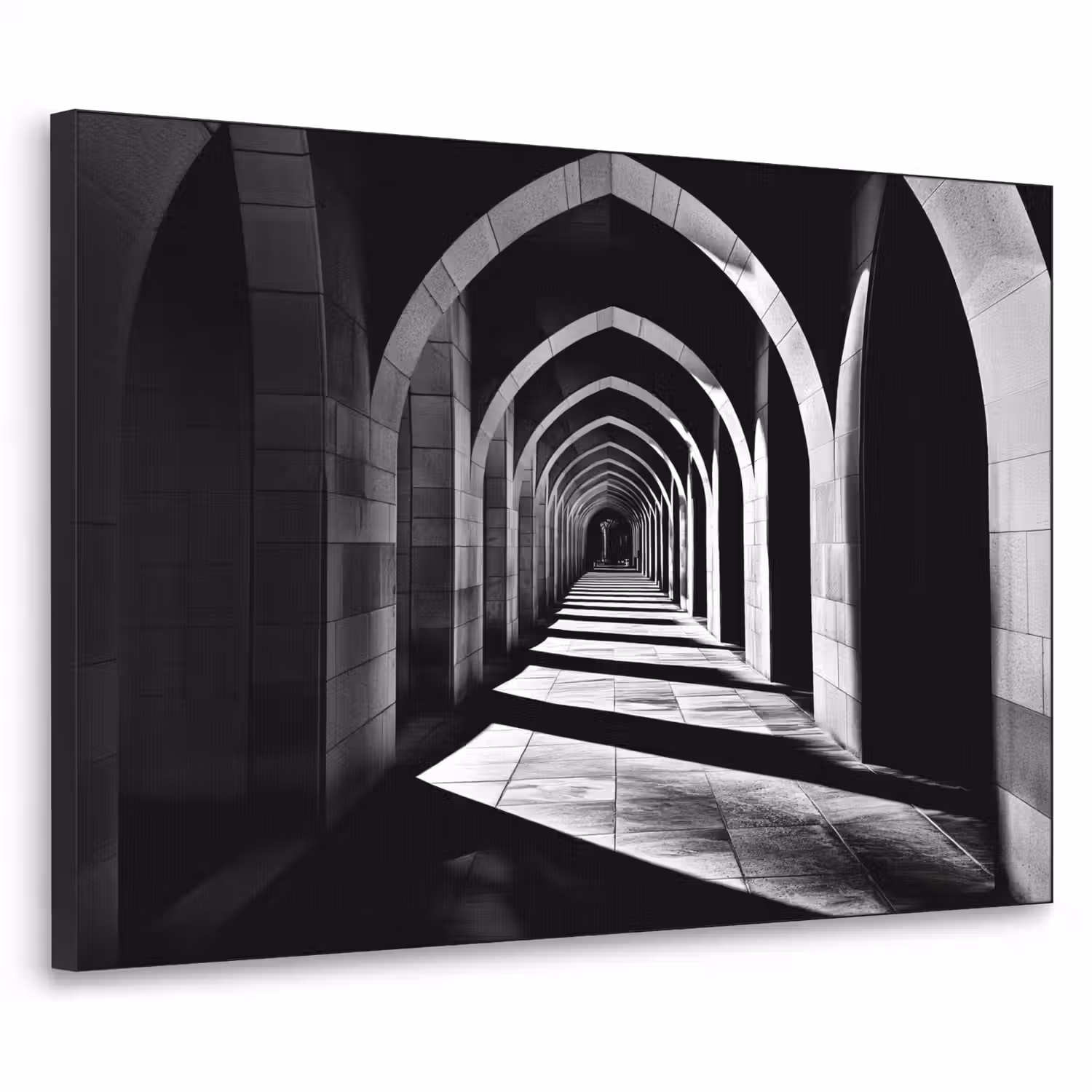 Gang - Bogen - Schaduw - Diepte Textielframe - compleet frame klein -3d