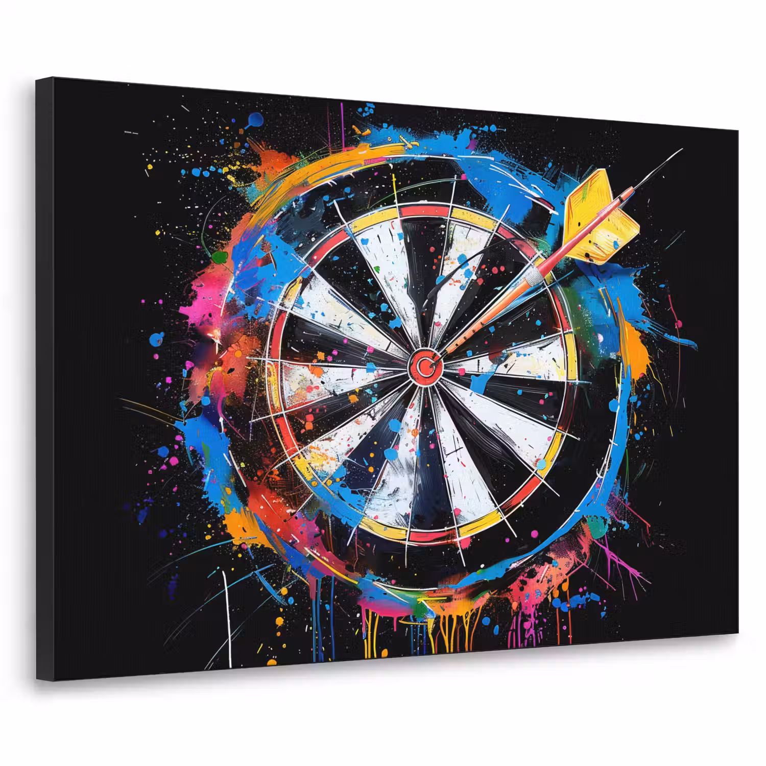 Graffiti - Sport - Darten - Dartbord Textielframe - compleet frame klein -3d