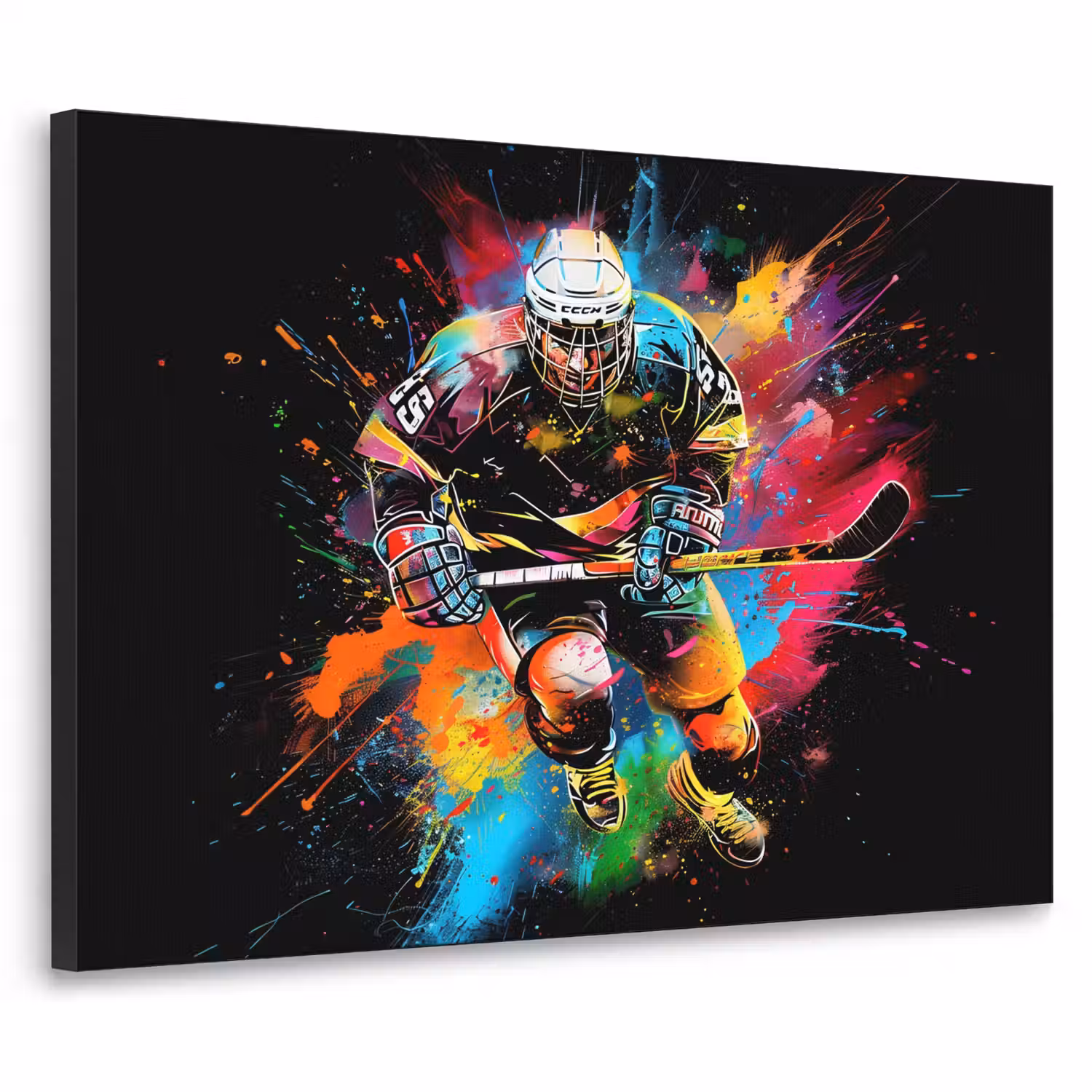Graffiti - Sport - IJshockey - Hockey Textielframe - compleet frame klein -3d