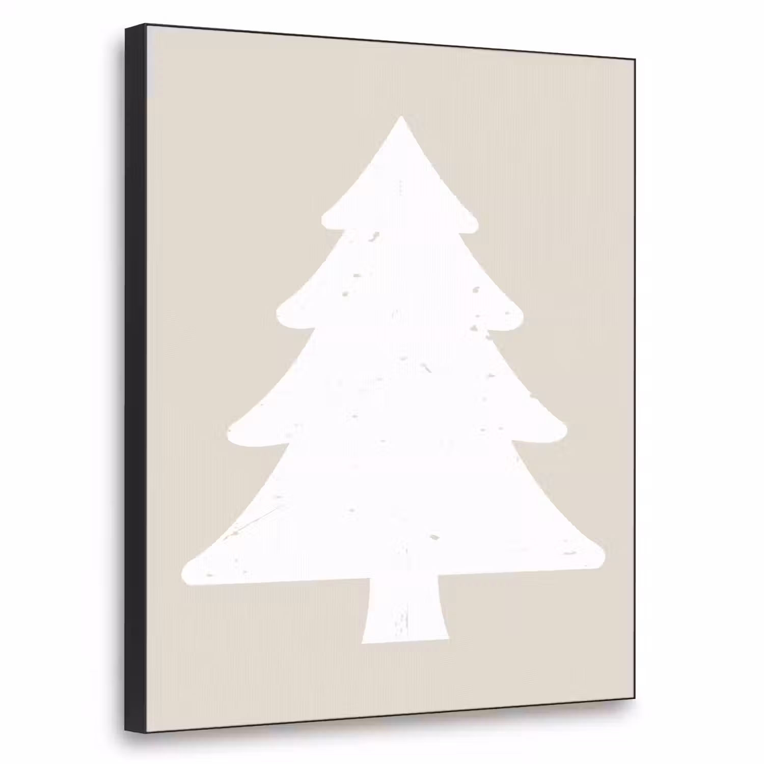 Japandi - Kerstboom - Beige - Kerstversiering Textielframe - compleet frame klein -3d