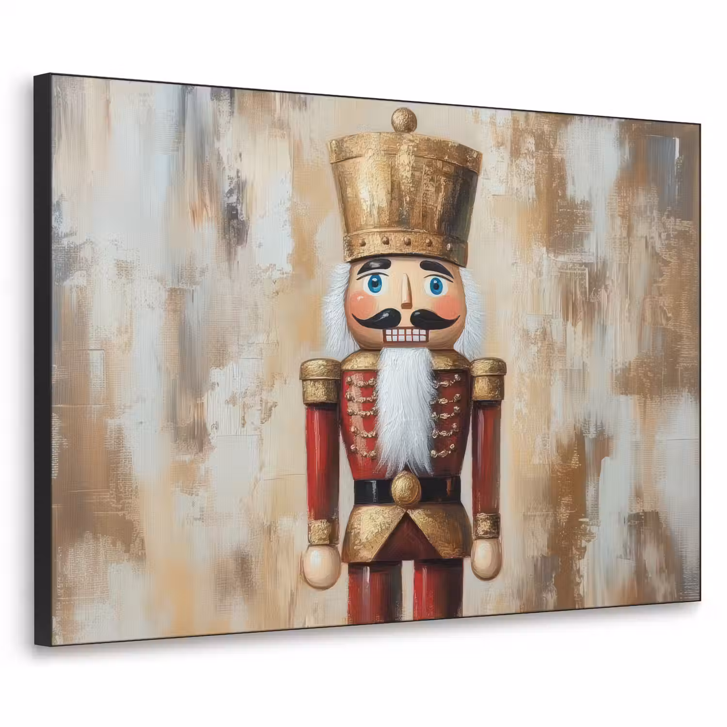 Kerst - Poppetje - Abstract Textielframe - compleet frame klein -3d