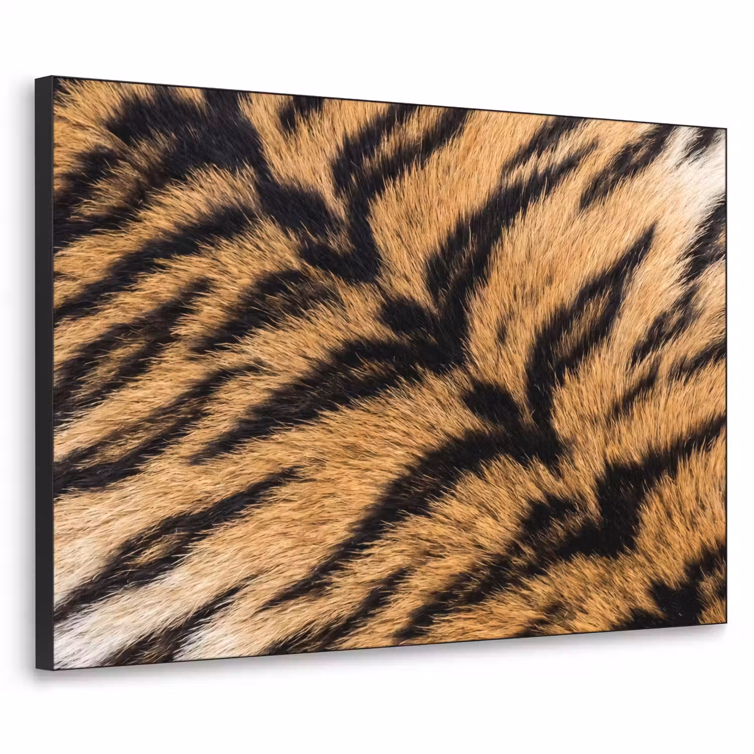 Realistisch - Tijgervacht - Zwart Textielframe zwart klein -3d