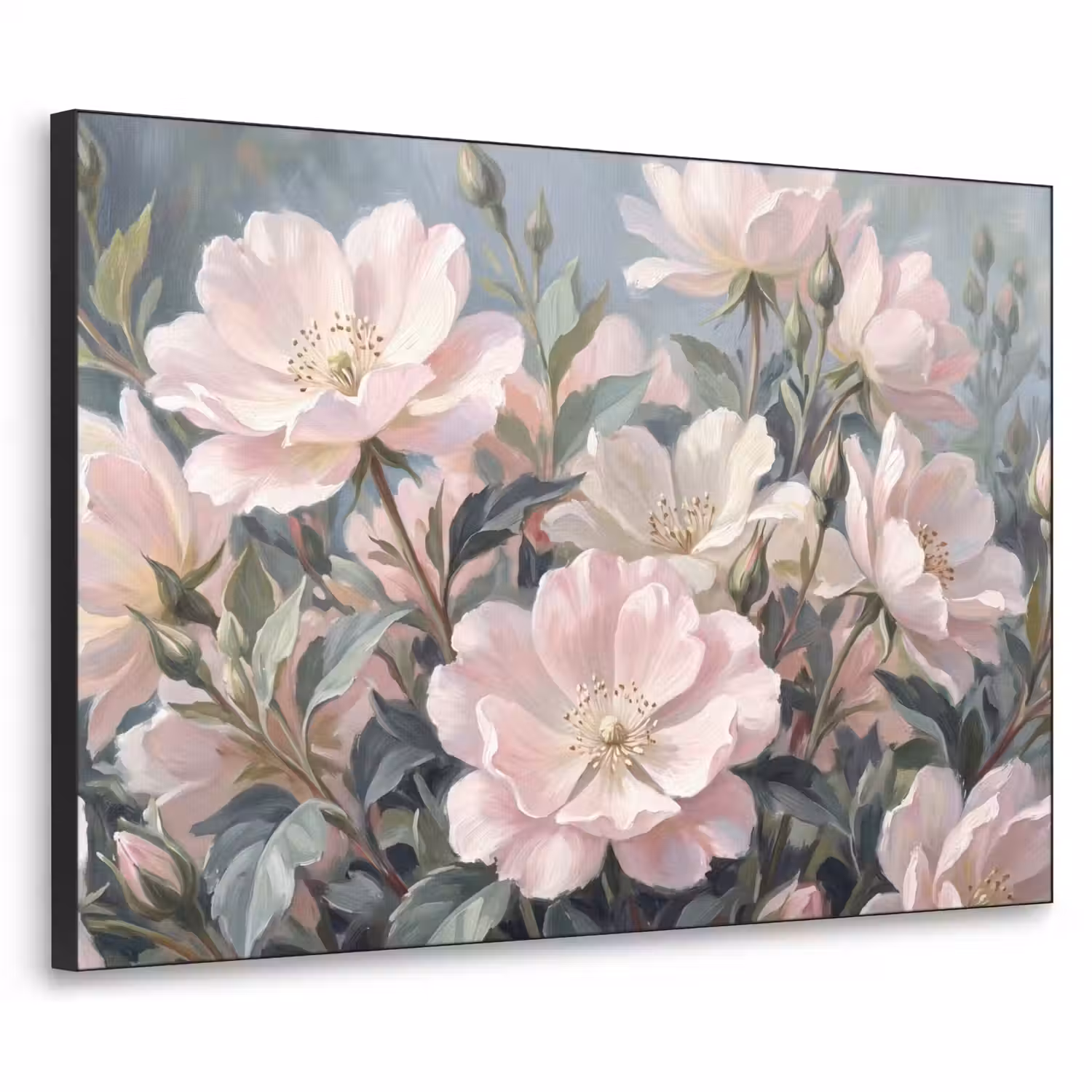 Rozen - Illustratie - Roze Textielframe zwart klein -3d