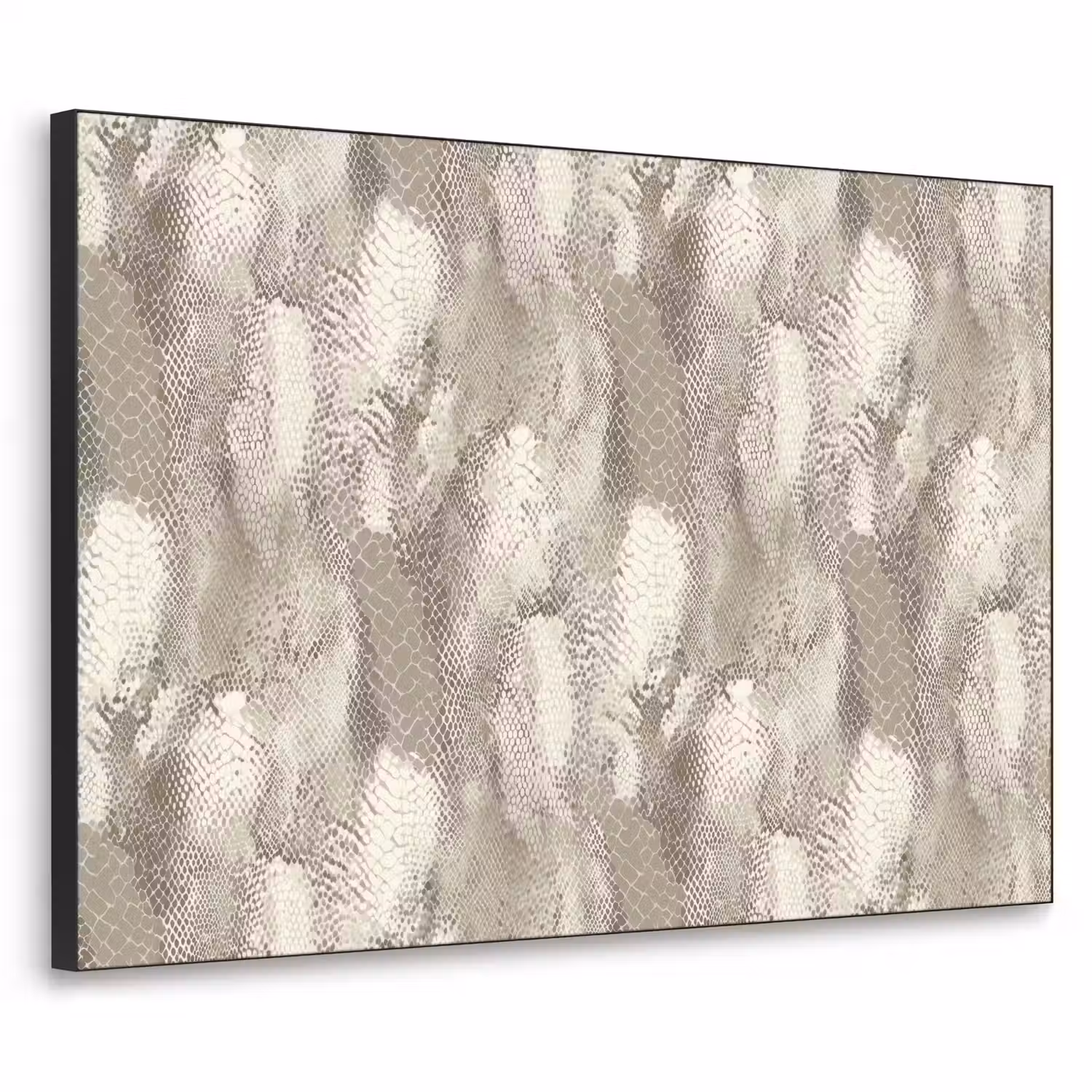 Slang - Textuur - Zand Textielframe zwart klein 947 -3d