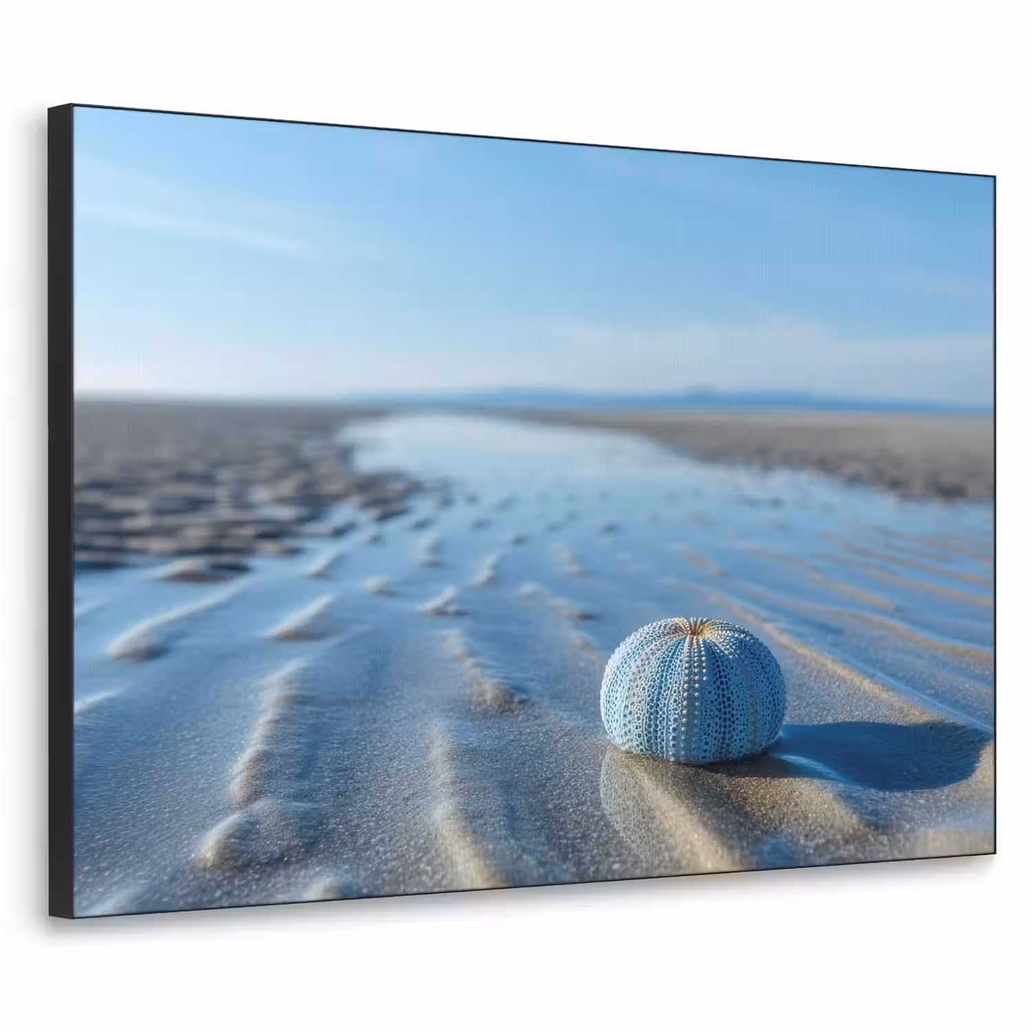 Strand - Schild - Water - Blauw Textielframe - compleet frame klein -3d