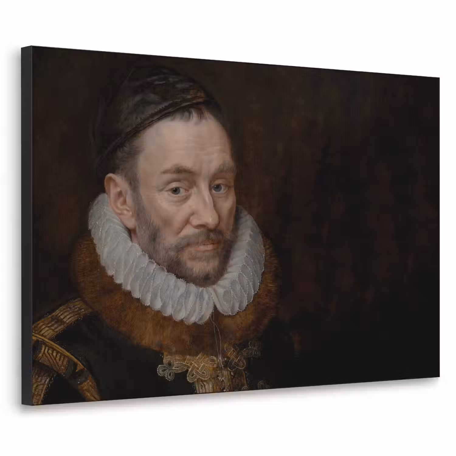 Willem van Oranje - Schilderij - Oude meesters - Kunst Textielframe zwart klein -3d
