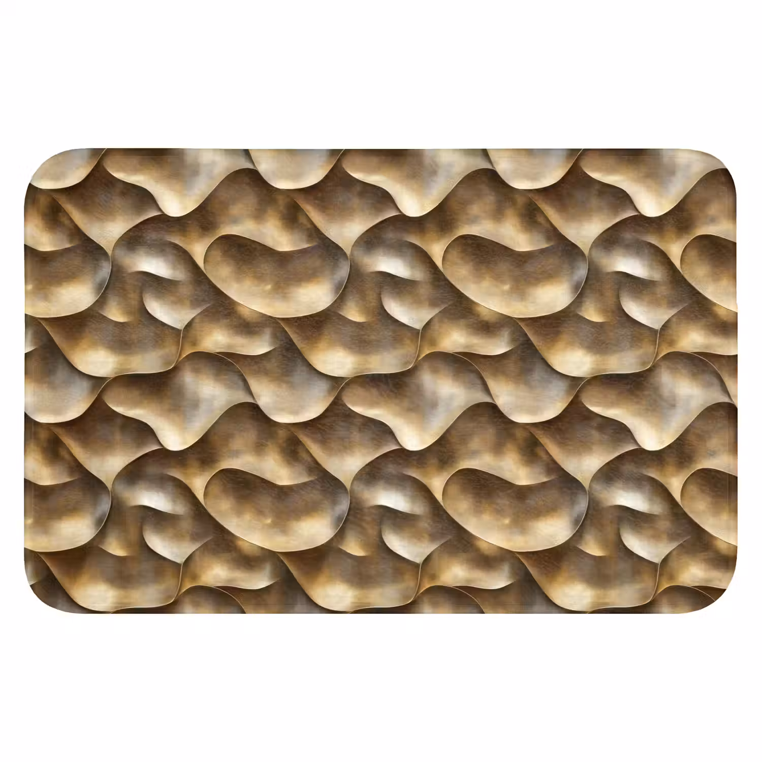 Abstract - Antiek - Goud Badmat klein 997 -3d