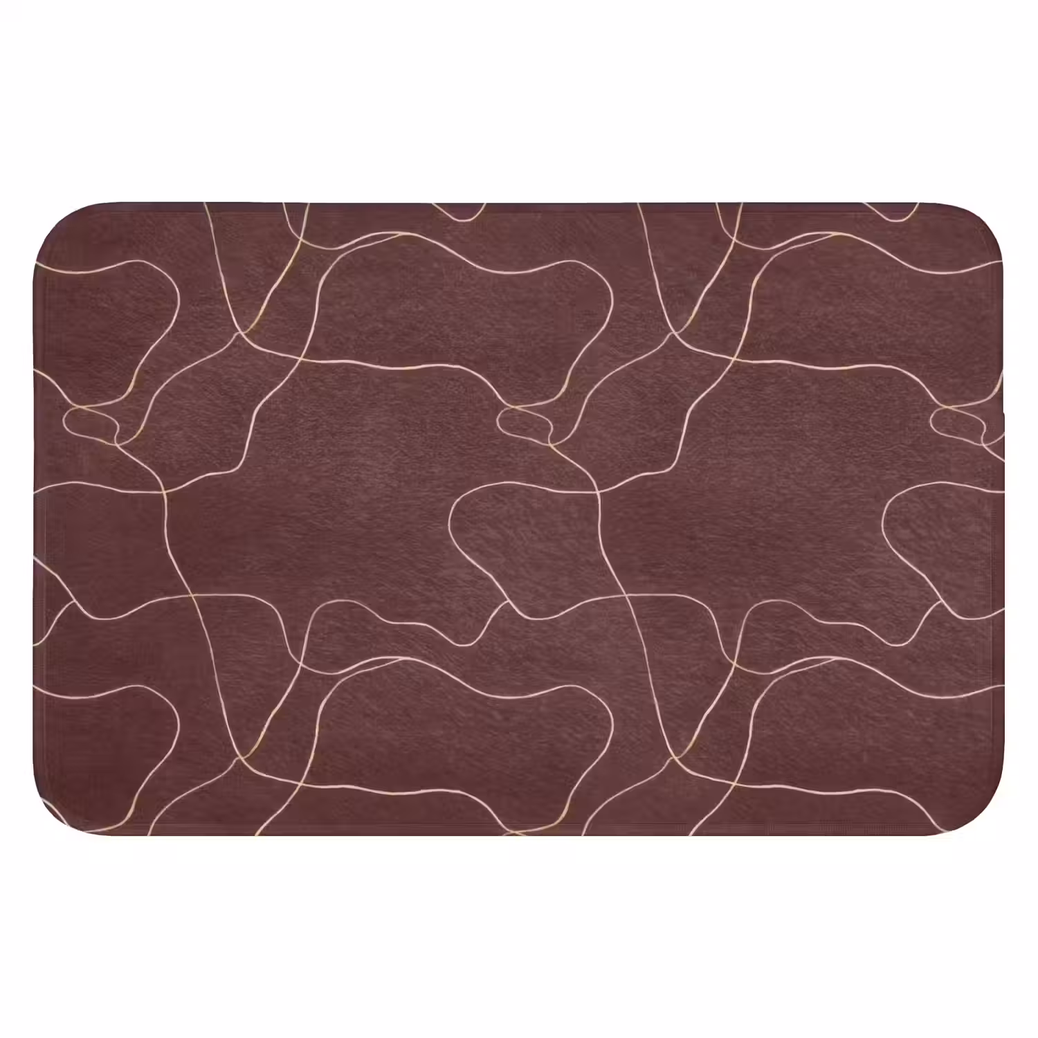 Abstract - Modern - Bruin Badmat klein 997 -3d