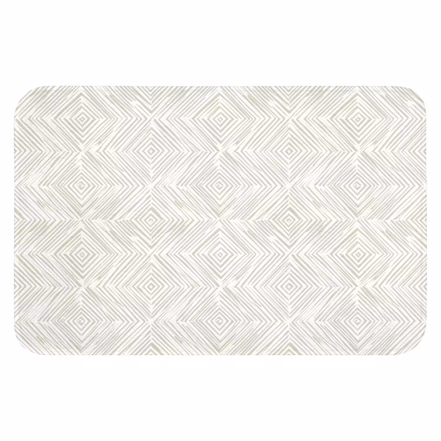 Abstract - Ruiten - Beige Badmat klein 997 -3d