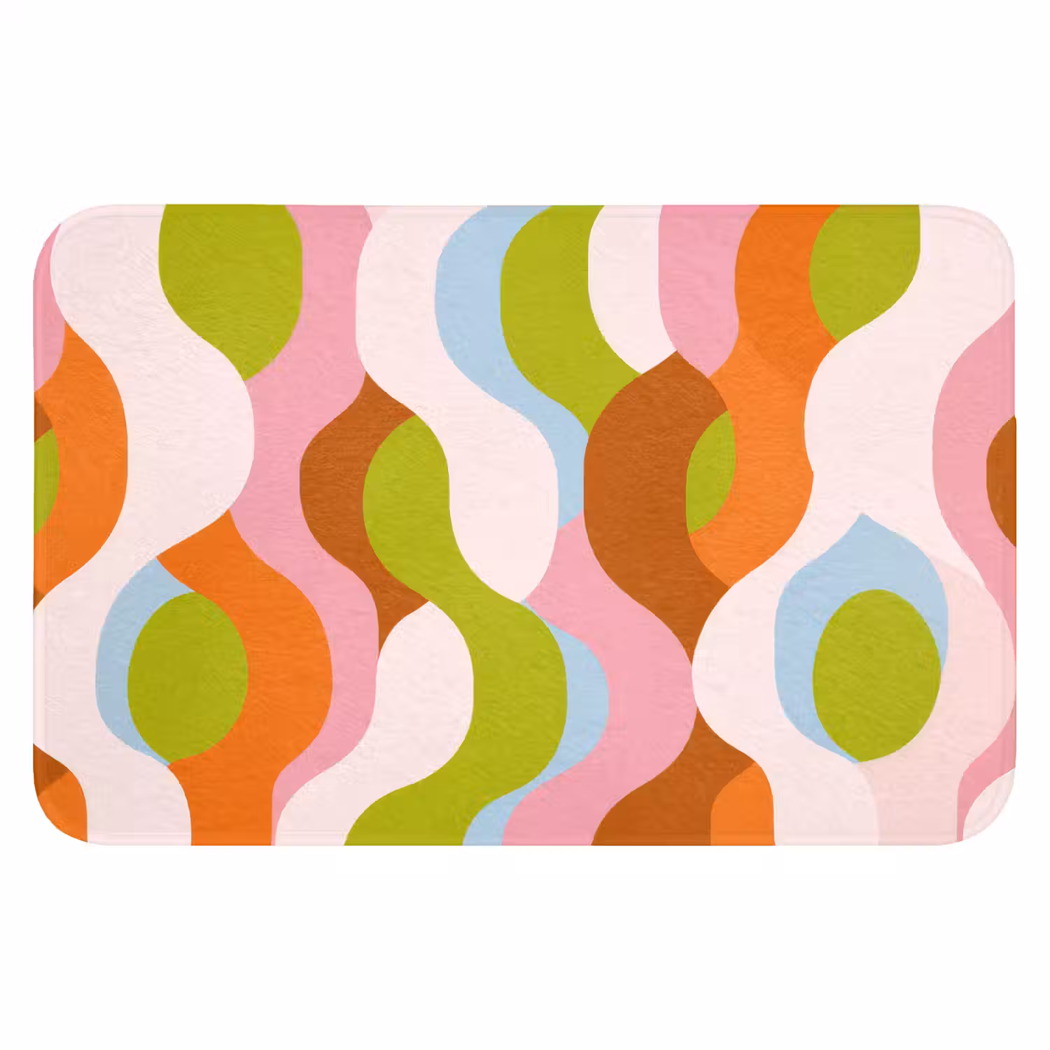 Abstract - Vormen - Roze Badmat klein -3d