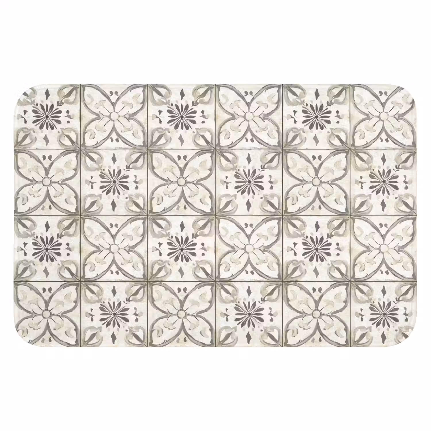 Antiek - Tegel - Beige Badmat klein 997 -3d