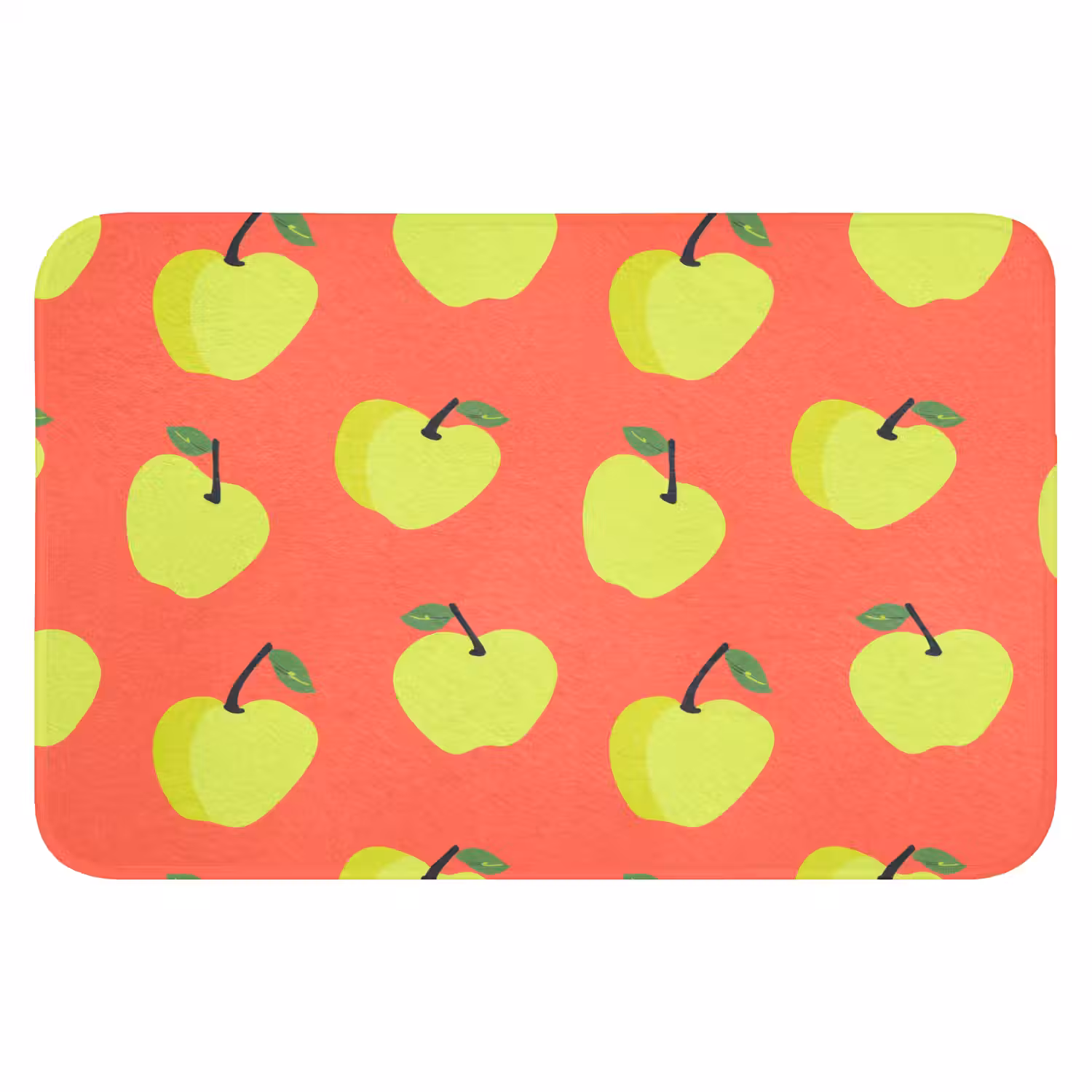 Appels - Modern - Groen Badmat klein 997 -3d