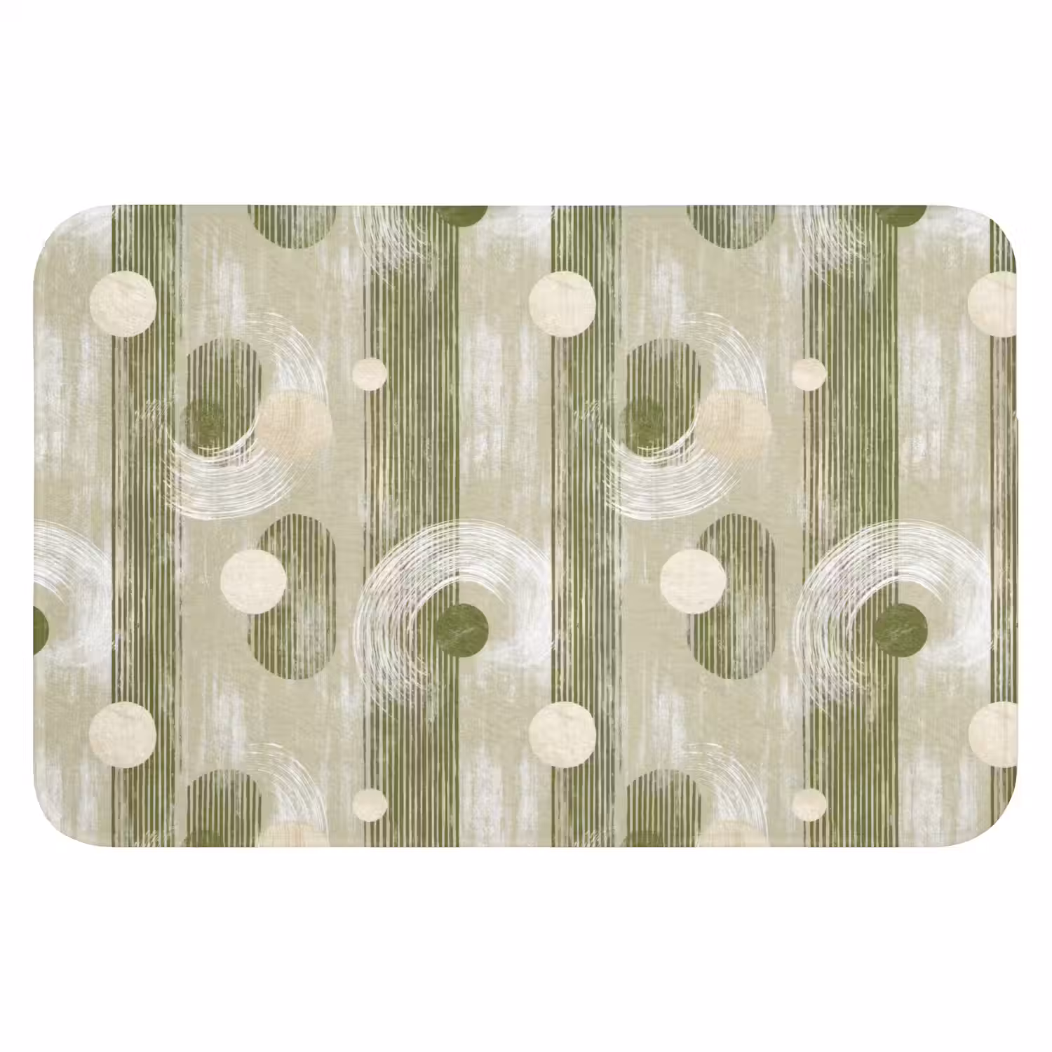 Artistiek - Modern - Groen Badmat klein 997 -3d