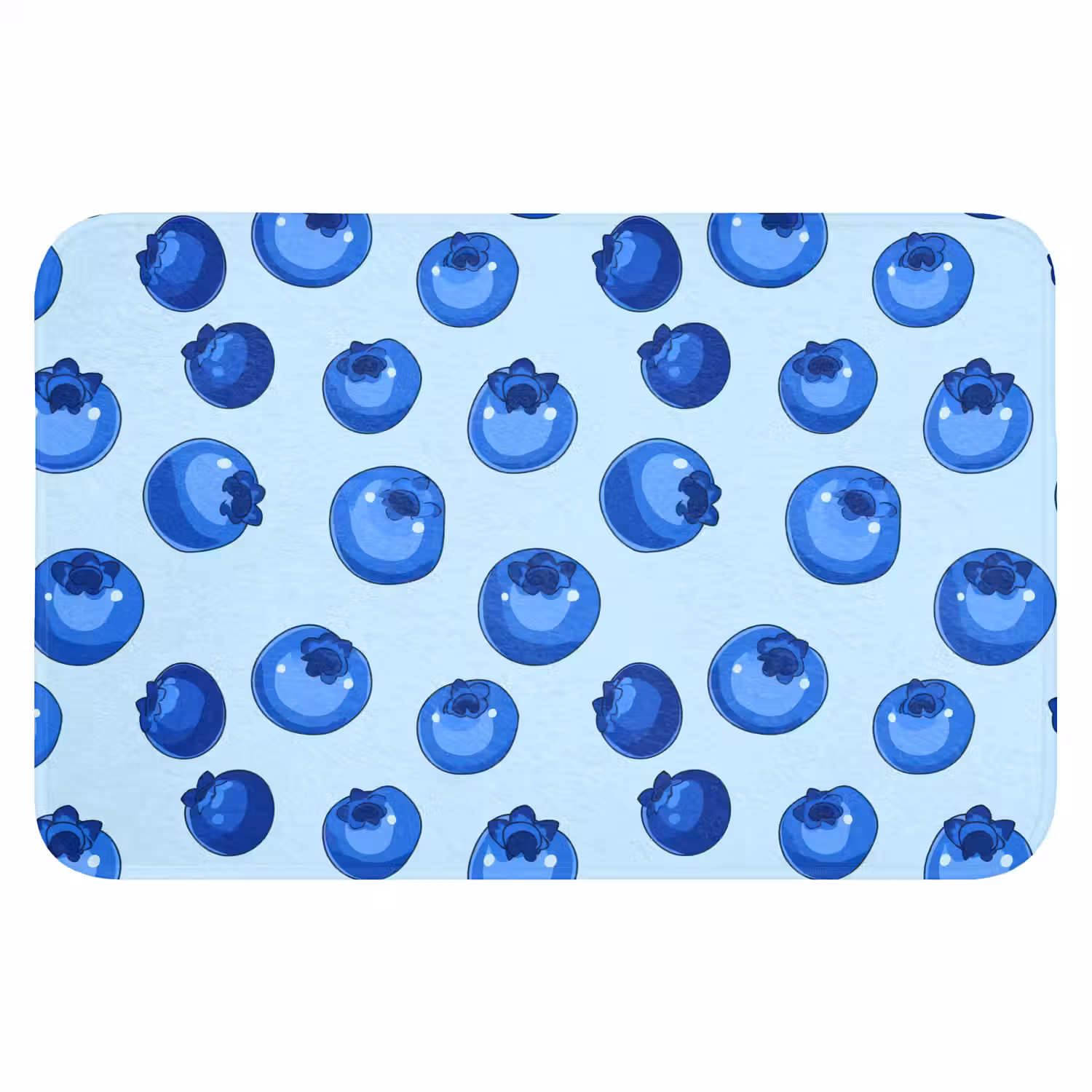 Bessen - Modern - Blauw Badmat klein 997 -3d