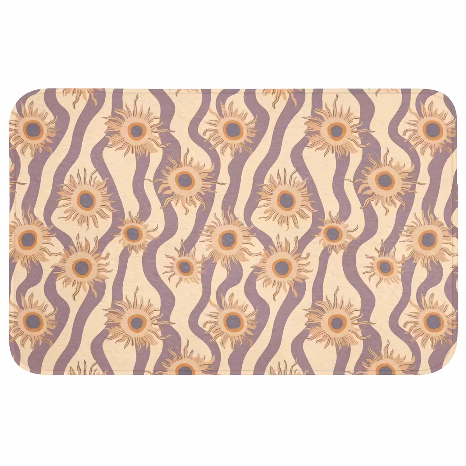 Bohemian - Vibe - Lavendelpaars Badmat klein 997 -3d